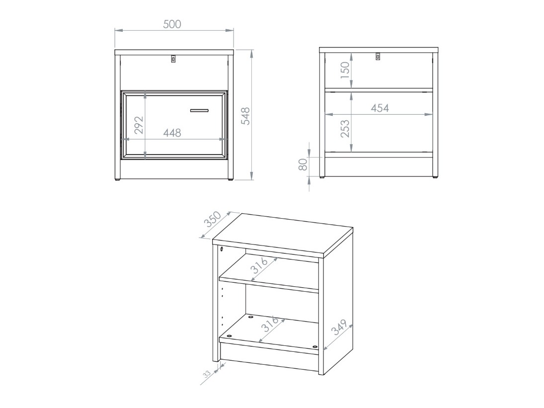 Naktinis staliukas Avibale 106