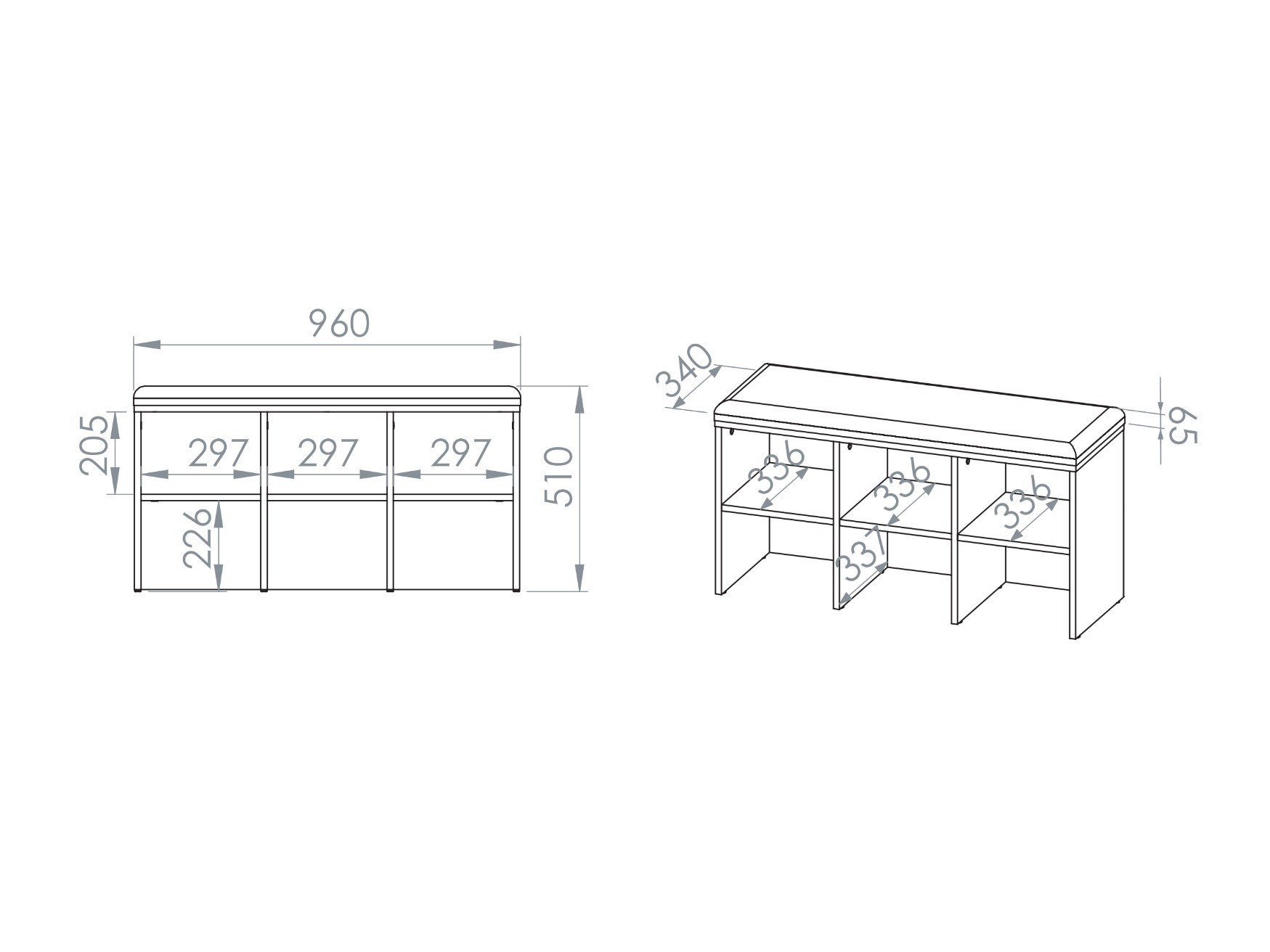 Batų lentyna Madison 193