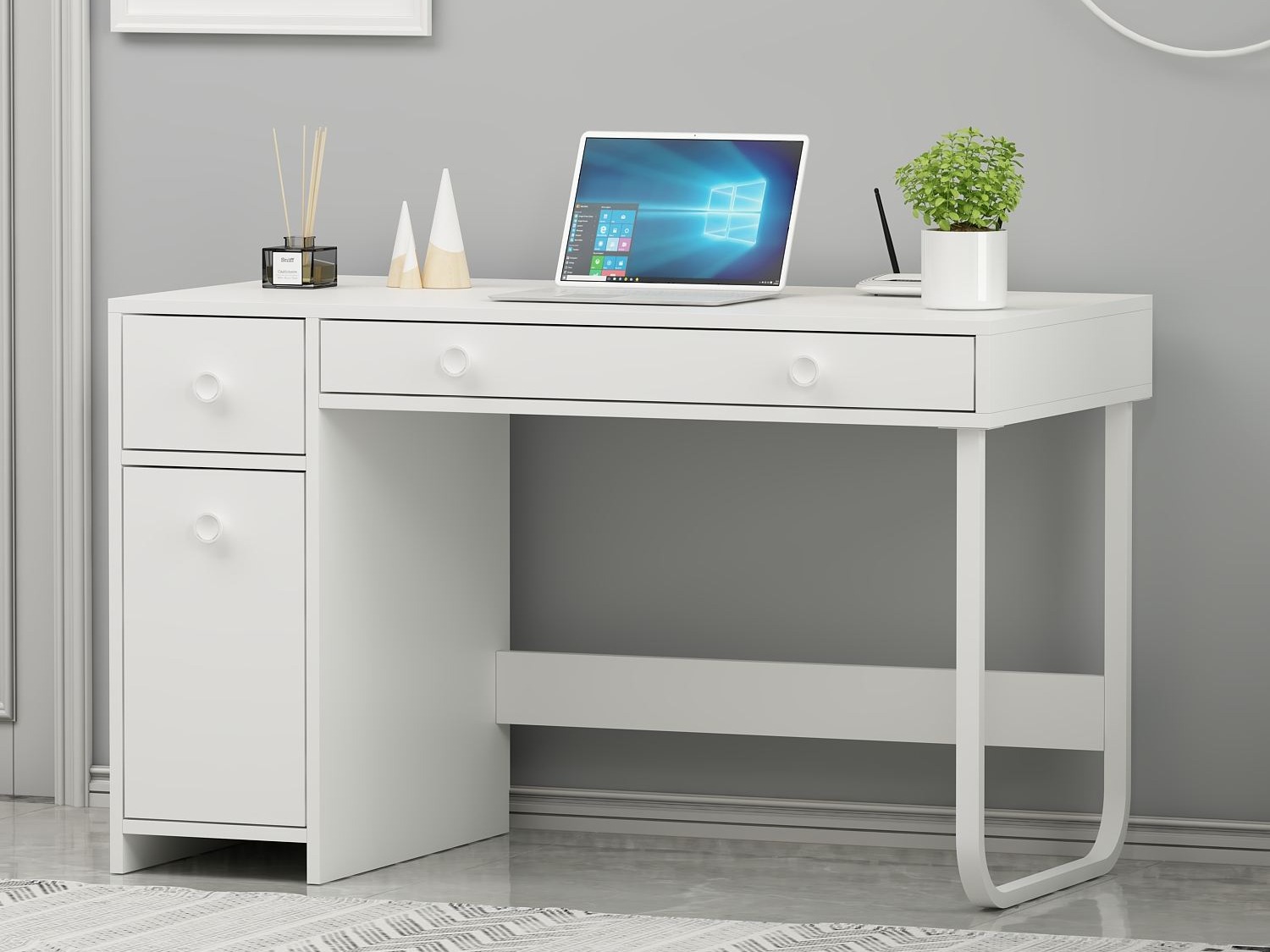 Darbo stalas Kailua 2583 (Balta)