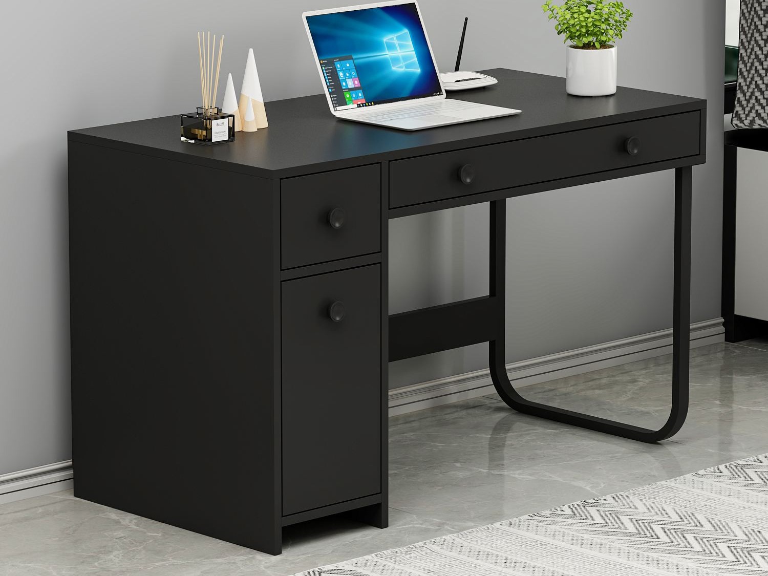 Darbo stalas Kailua 2583 (Juoda)