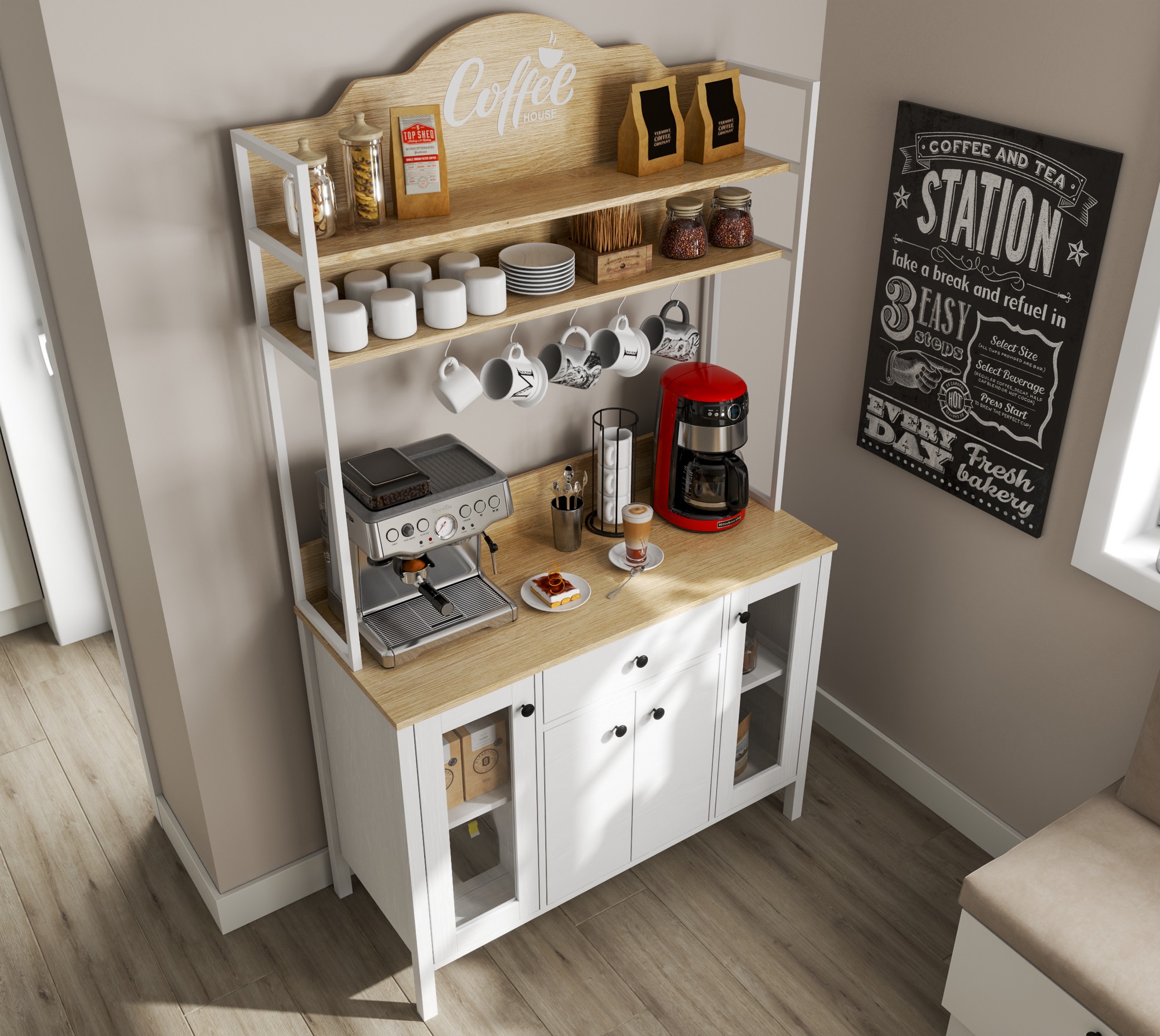 Daugiafunkcinis baldas Ophfela 148 (Balta)