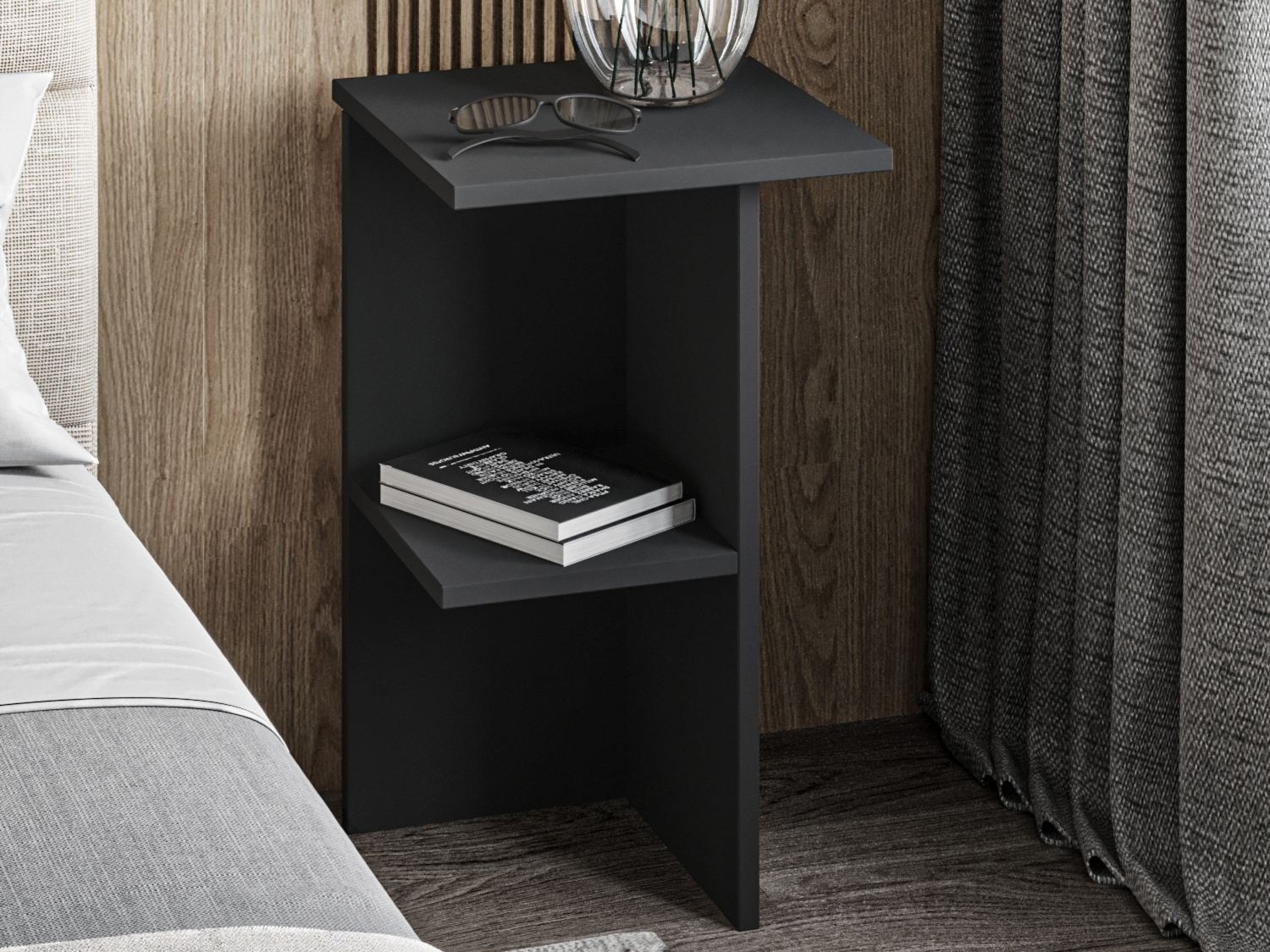 Naktinis staliukas Kailua 2580 (Antracitas)