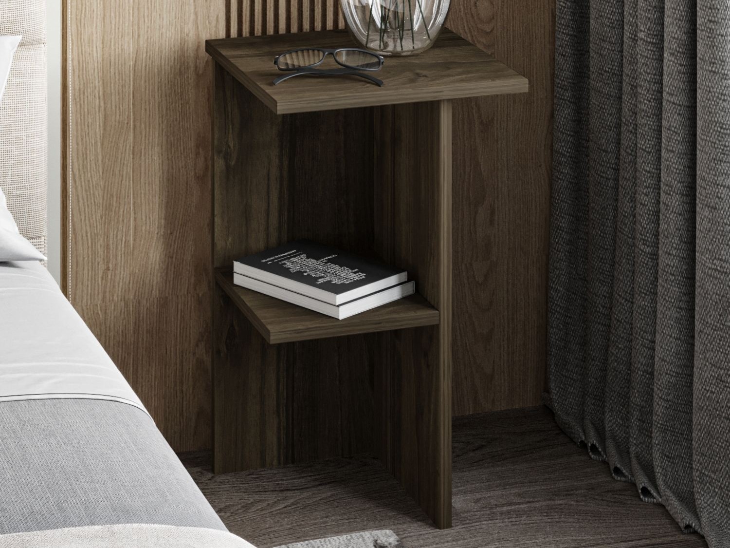 Naktinis staliukas Kailua 2580 (Graikinis riešutas)