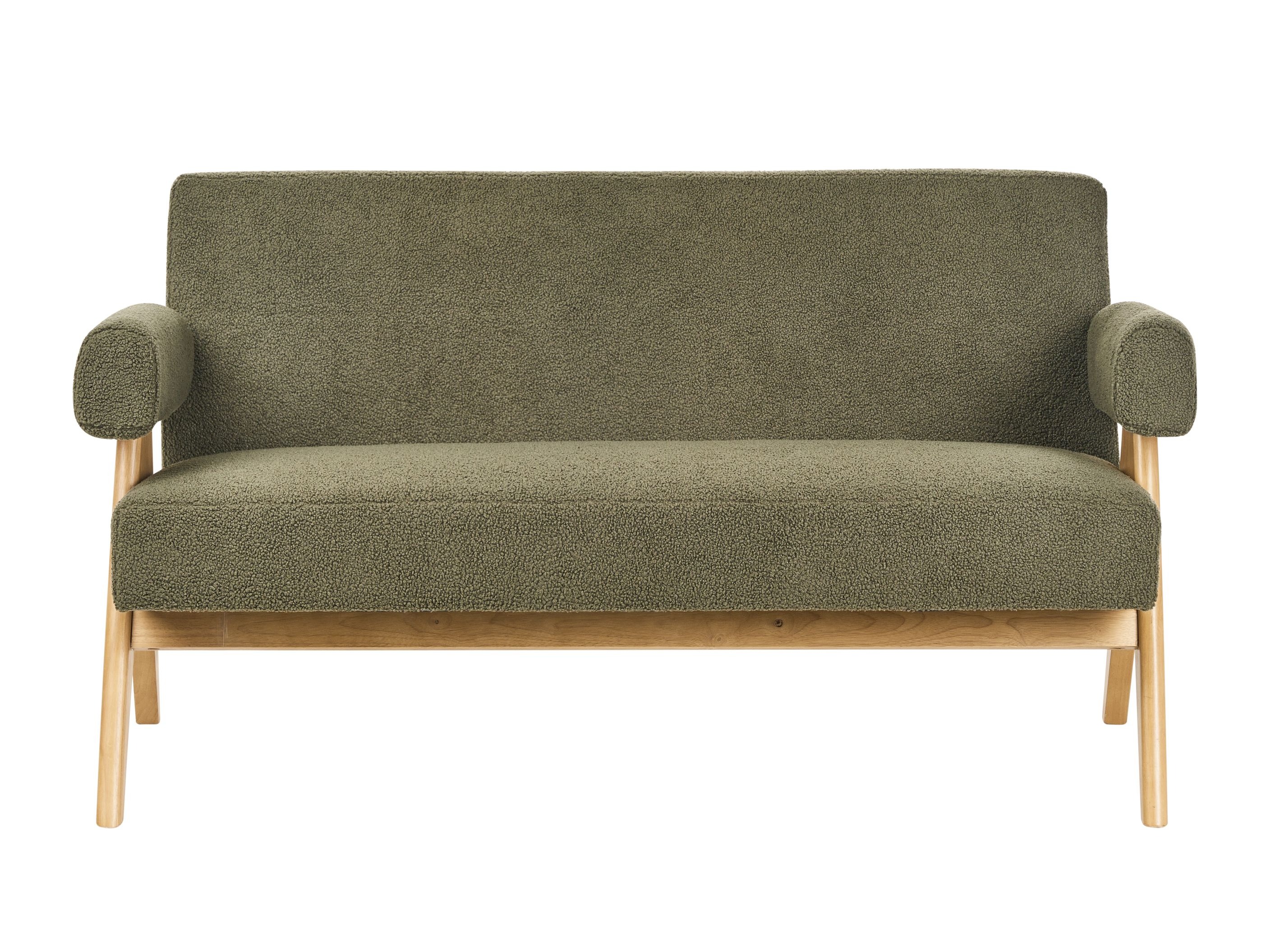 Sofa Berwyn 2713 (Žalia + Šviesus medis)