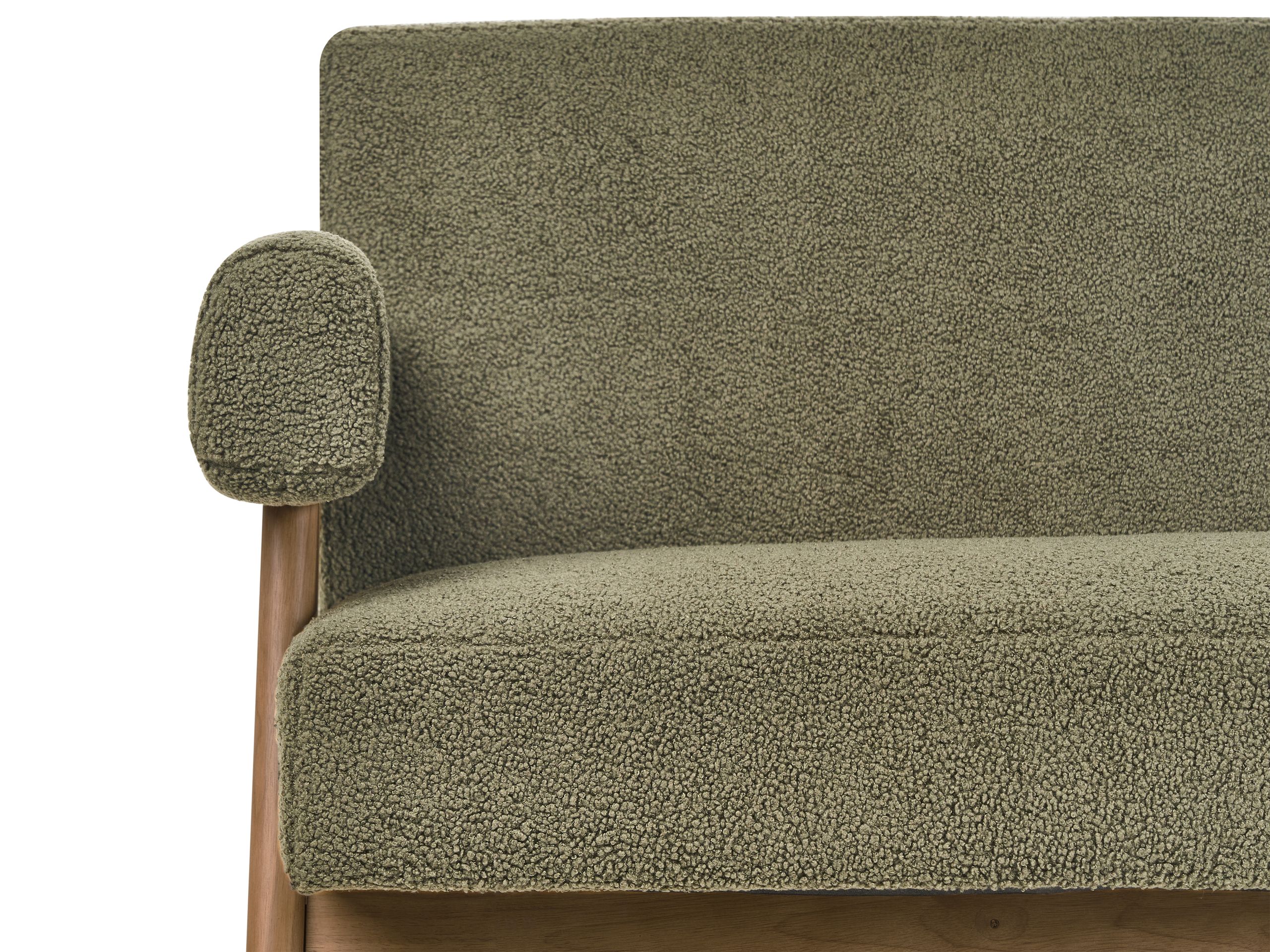 Sofa Berwyn 2713 (Žalia + Tamsus medis)
