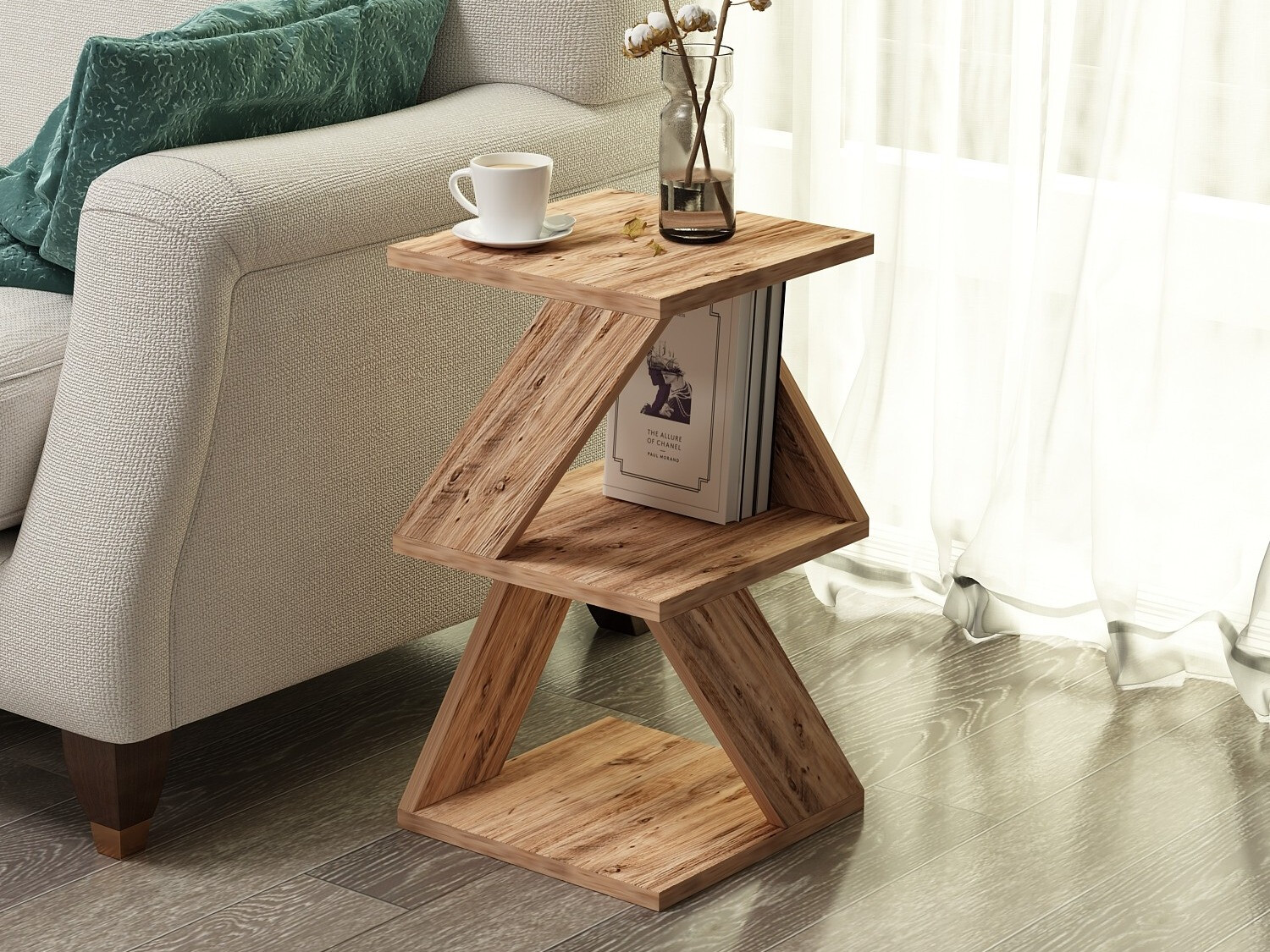 Šoninis staliukas Kailua 1298 (Pušis)