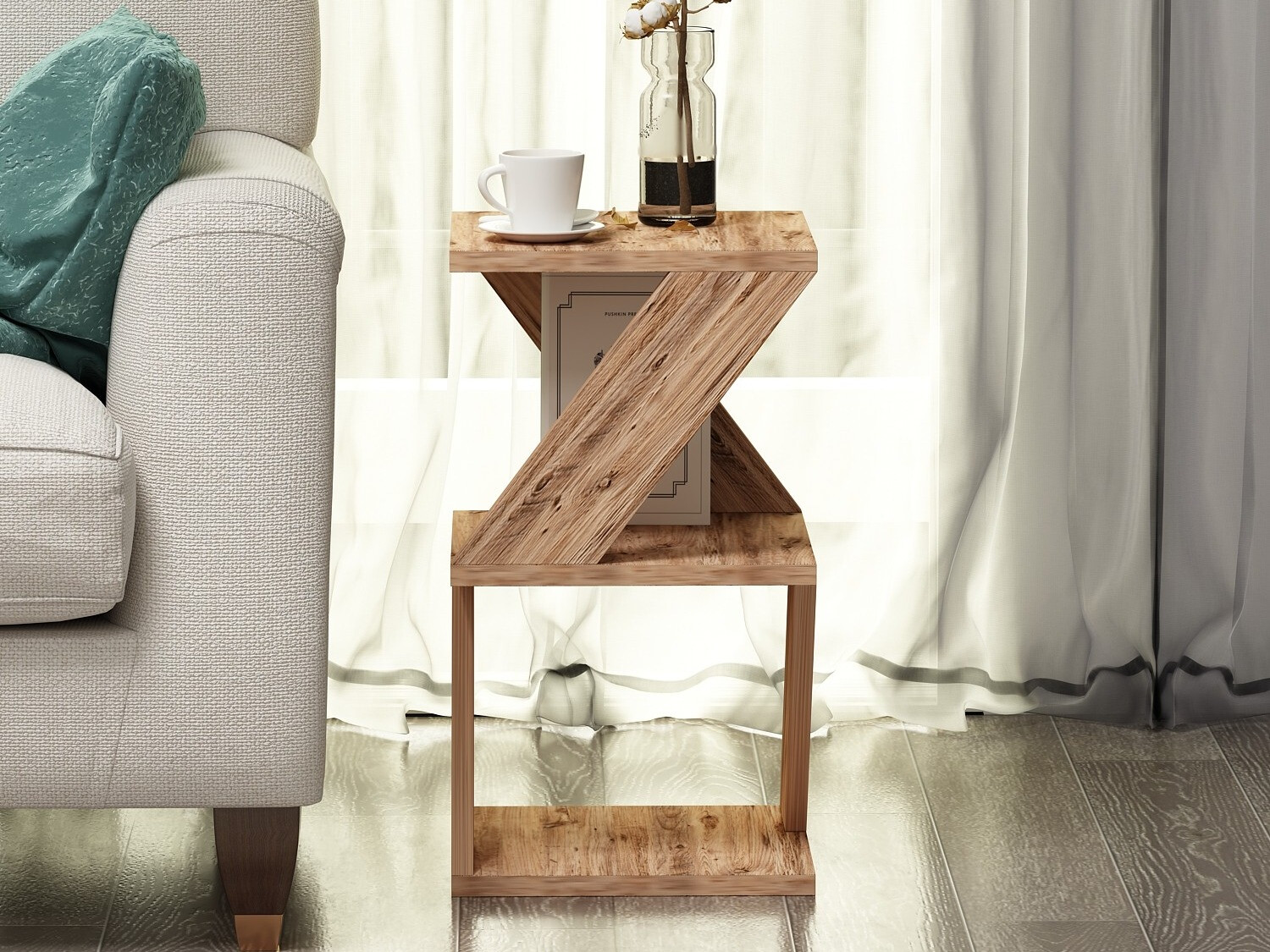 Šoninis staliukas Kailua 1298 (Pušis)