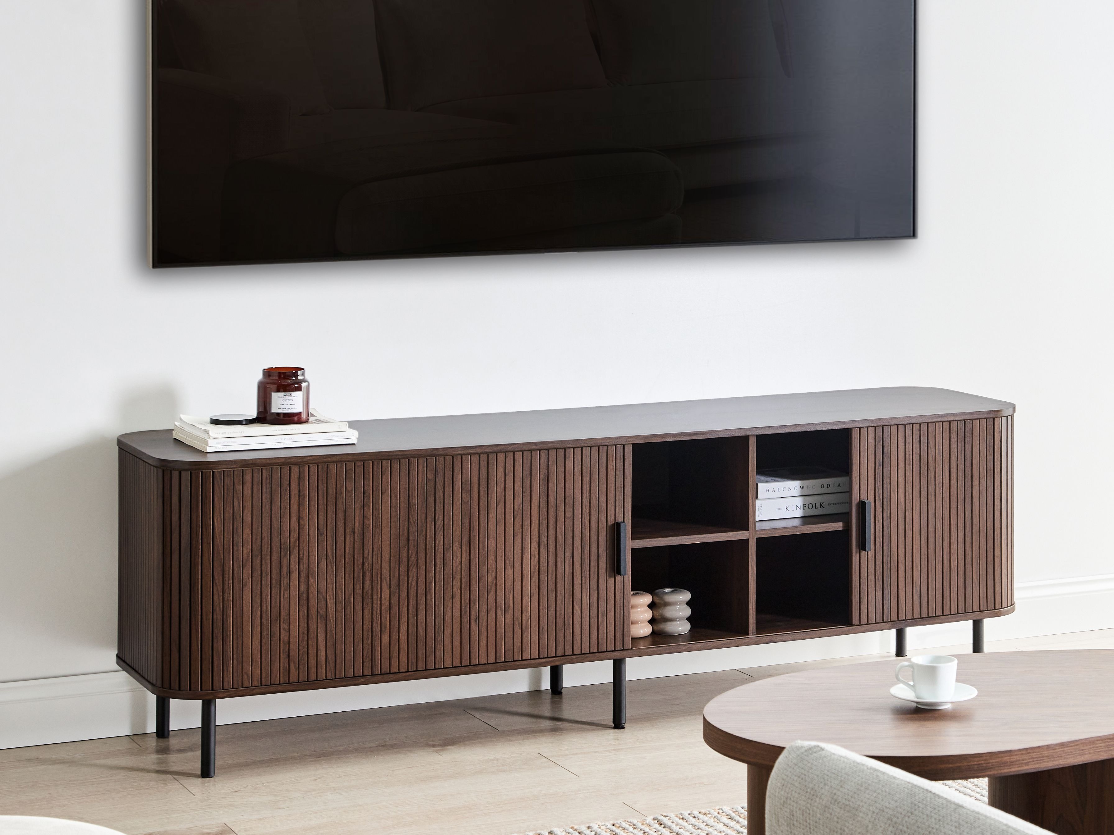 TV staliukas Fencalu 113 (Tamsi ruda)