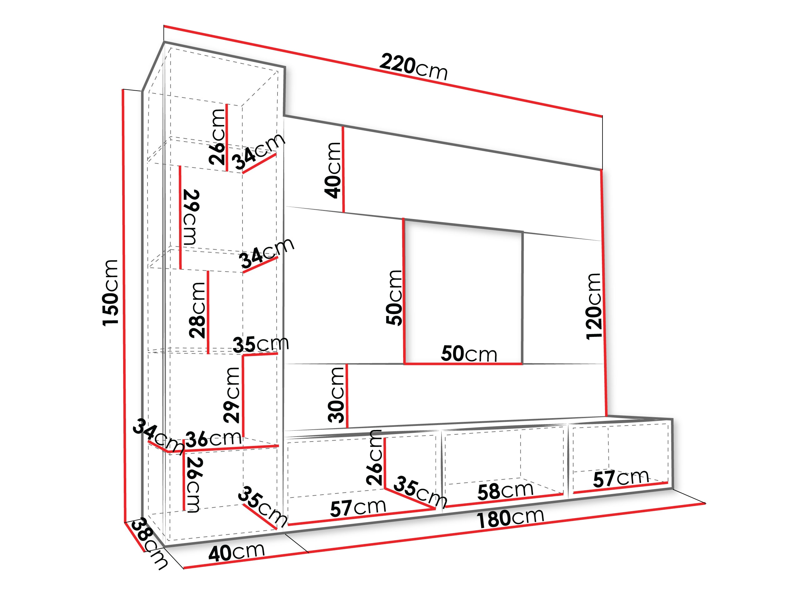 Svetainės komplektas Comfivo 452 (Juoda + Juodas marmuras)