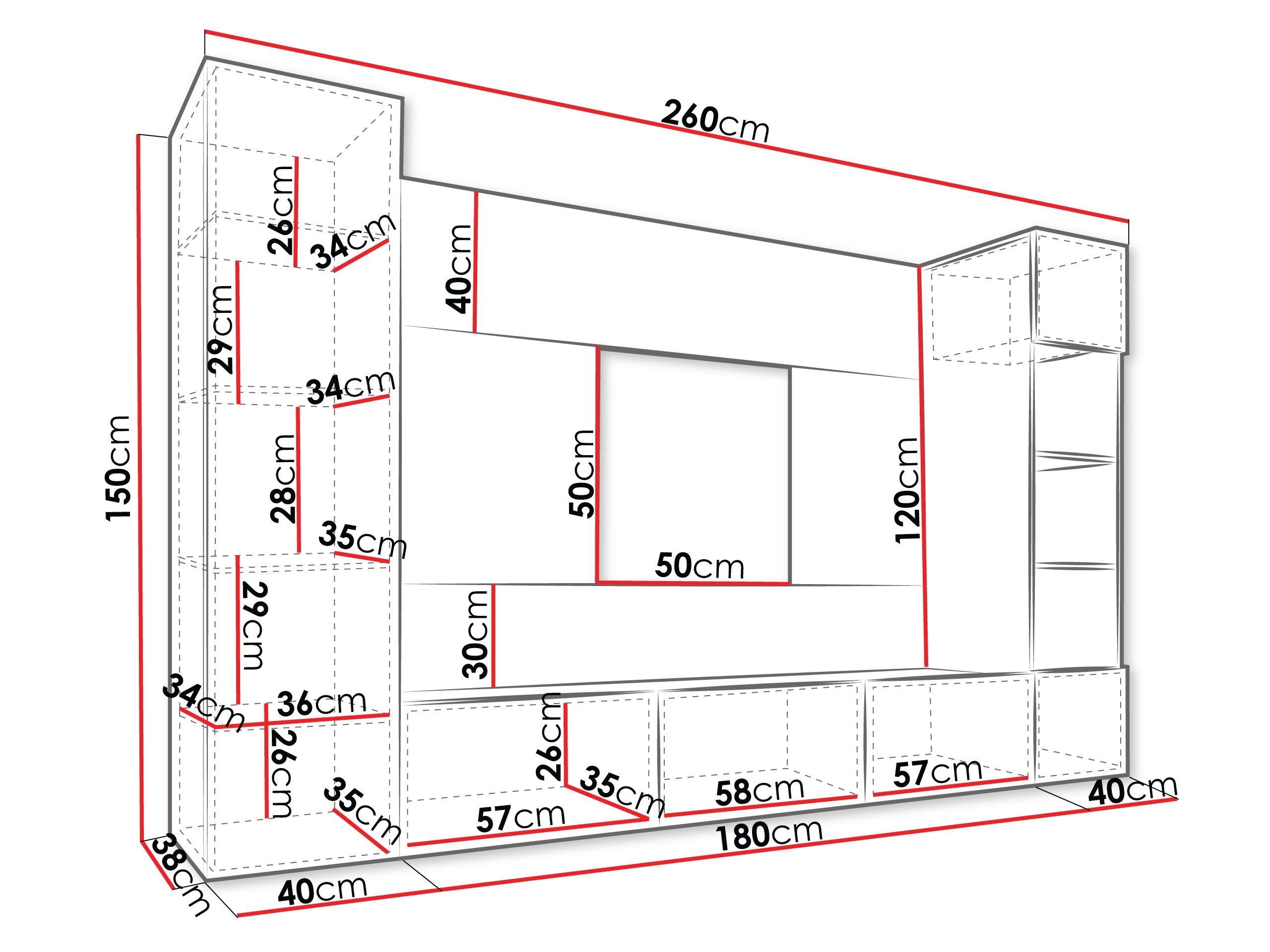Svetainės komplektas Comfivo Salix IV (Juoda + Juodas marmuras)