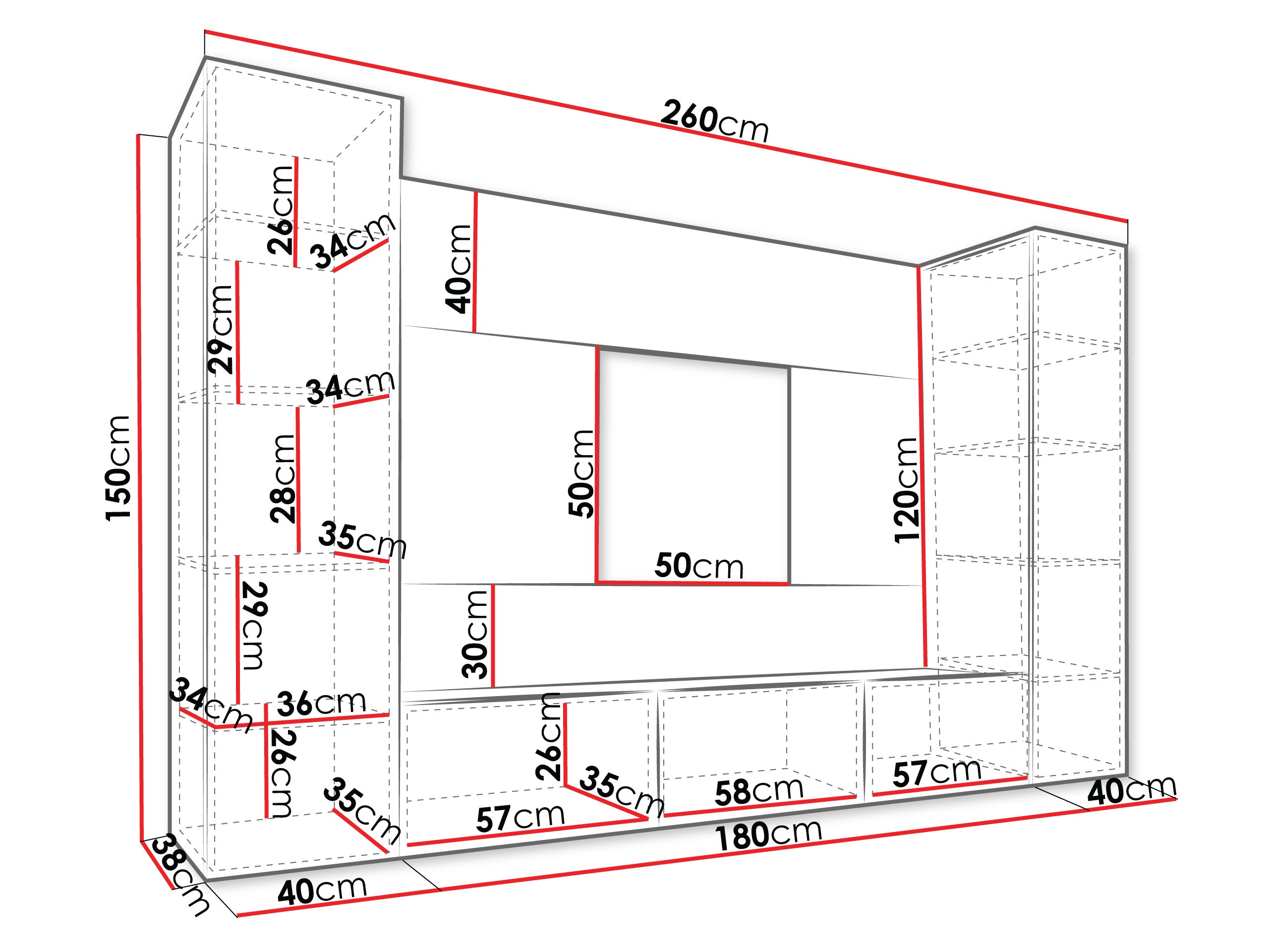 Svetainės komplektas Comfivo Salix V (Balta + Baltas marmuras)