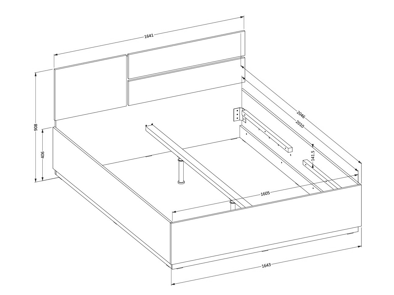 Lova Alfere 123 (Balta)