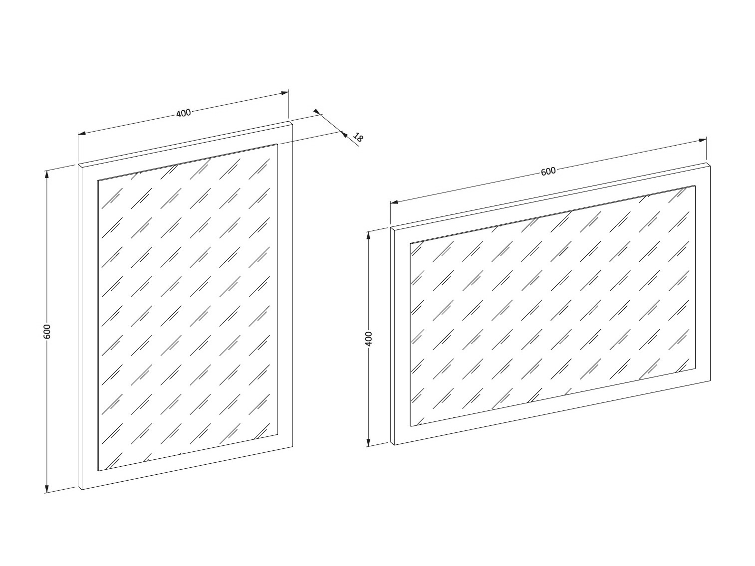 Veidrodis Alfere 115 (Balta)
