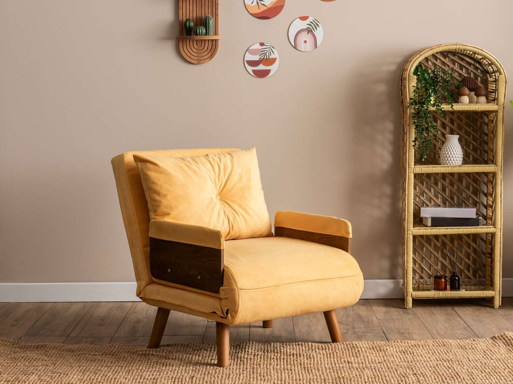 Fotelis Altadena 607 (Šviesi geltona)