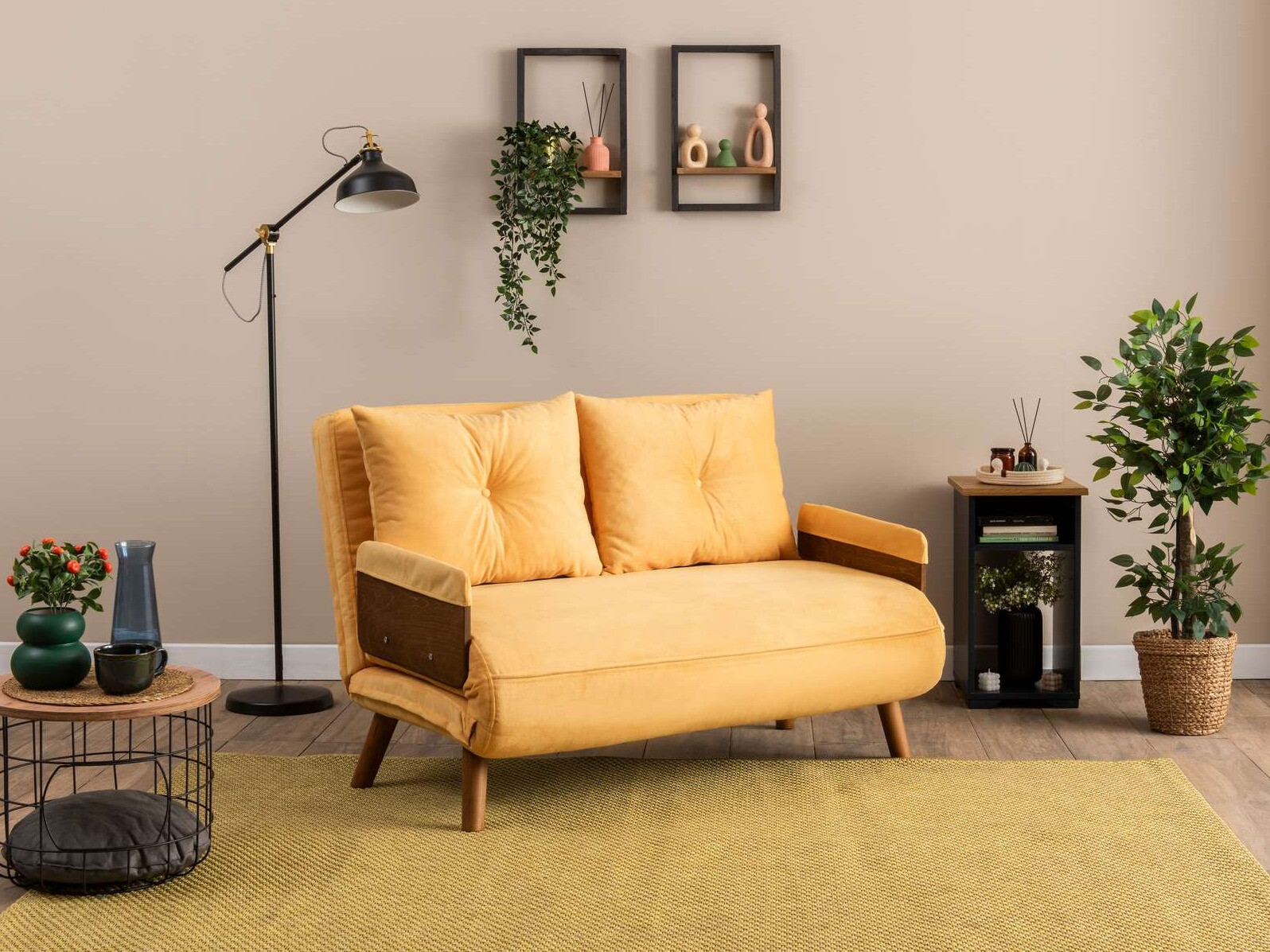 Sofa lova Altadena 606 (Šviesi geltona)