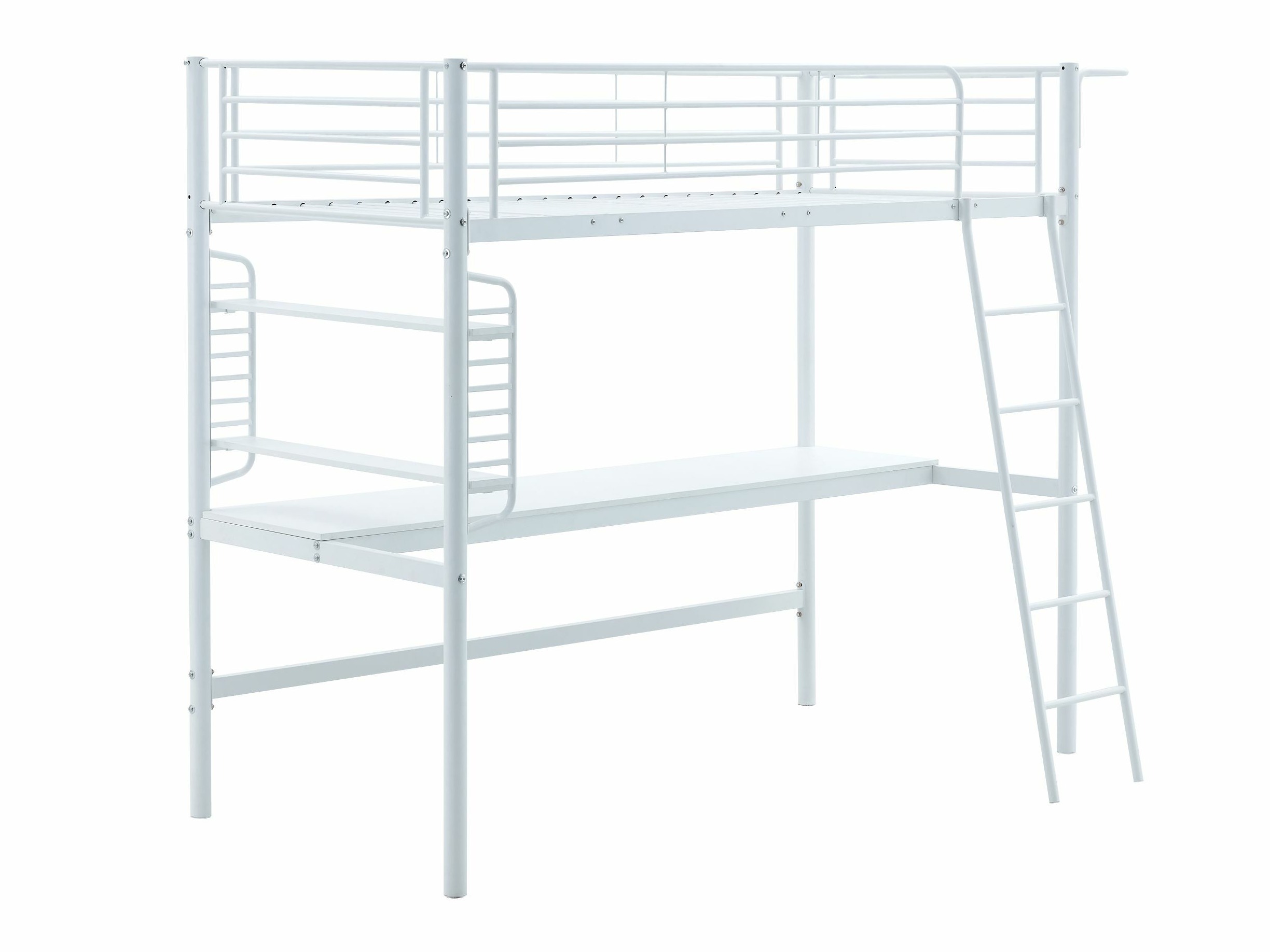 Baltos vaikų kambario lovos