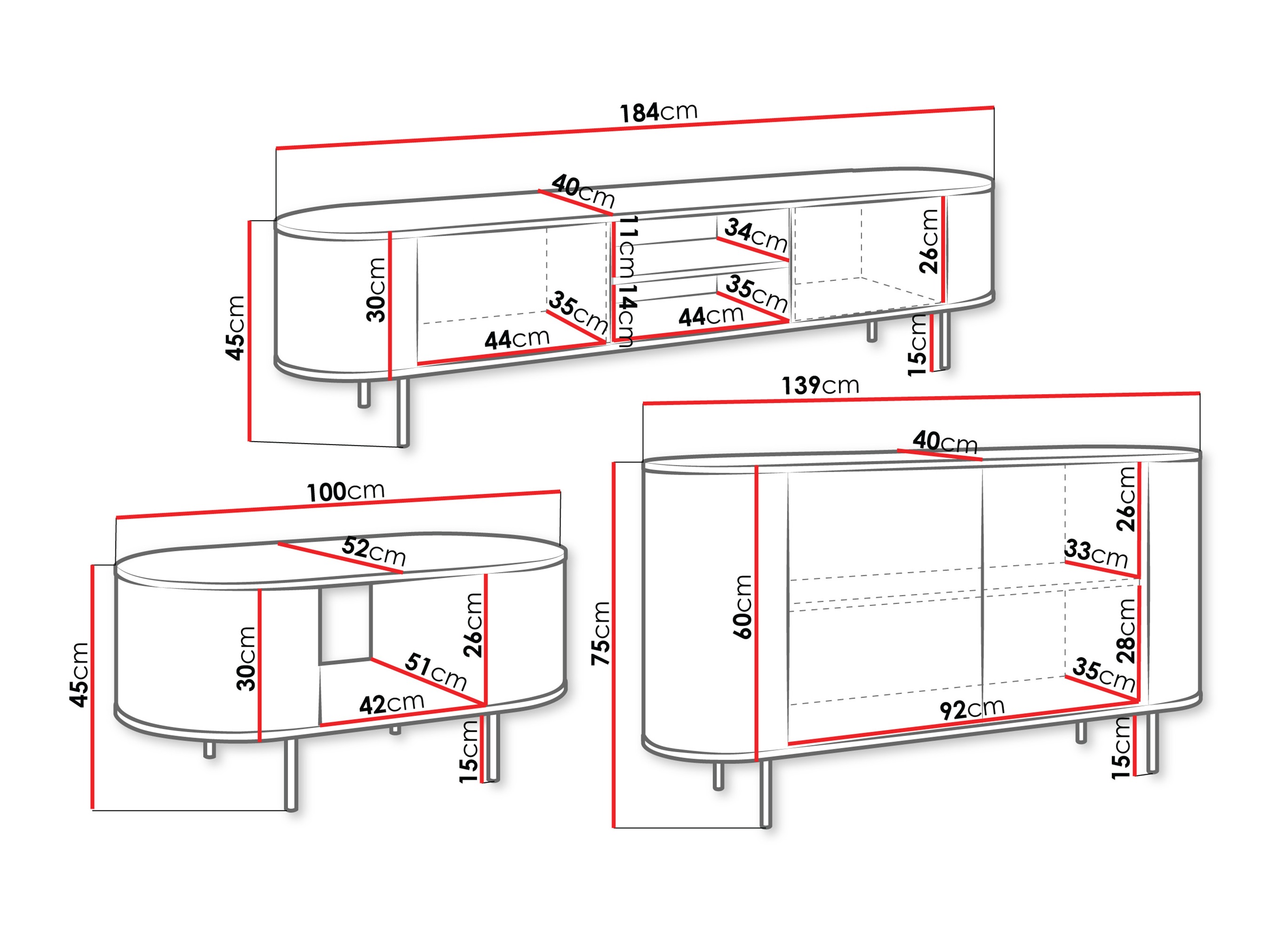 Svetainės komplektas Comfivo Livtena (Baltas marmuras + Auksinė)