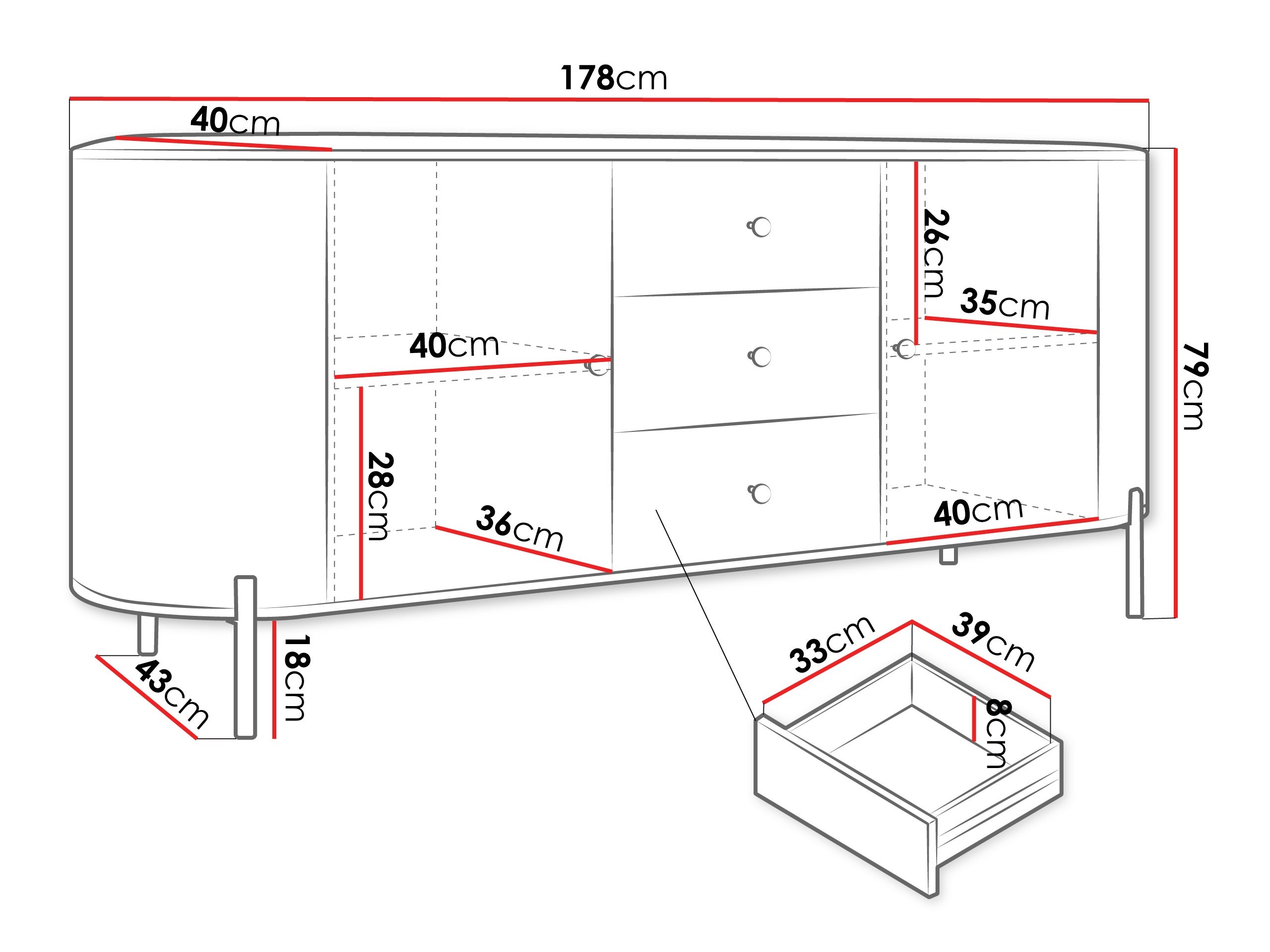 Komoda Comfivo Mirsoni