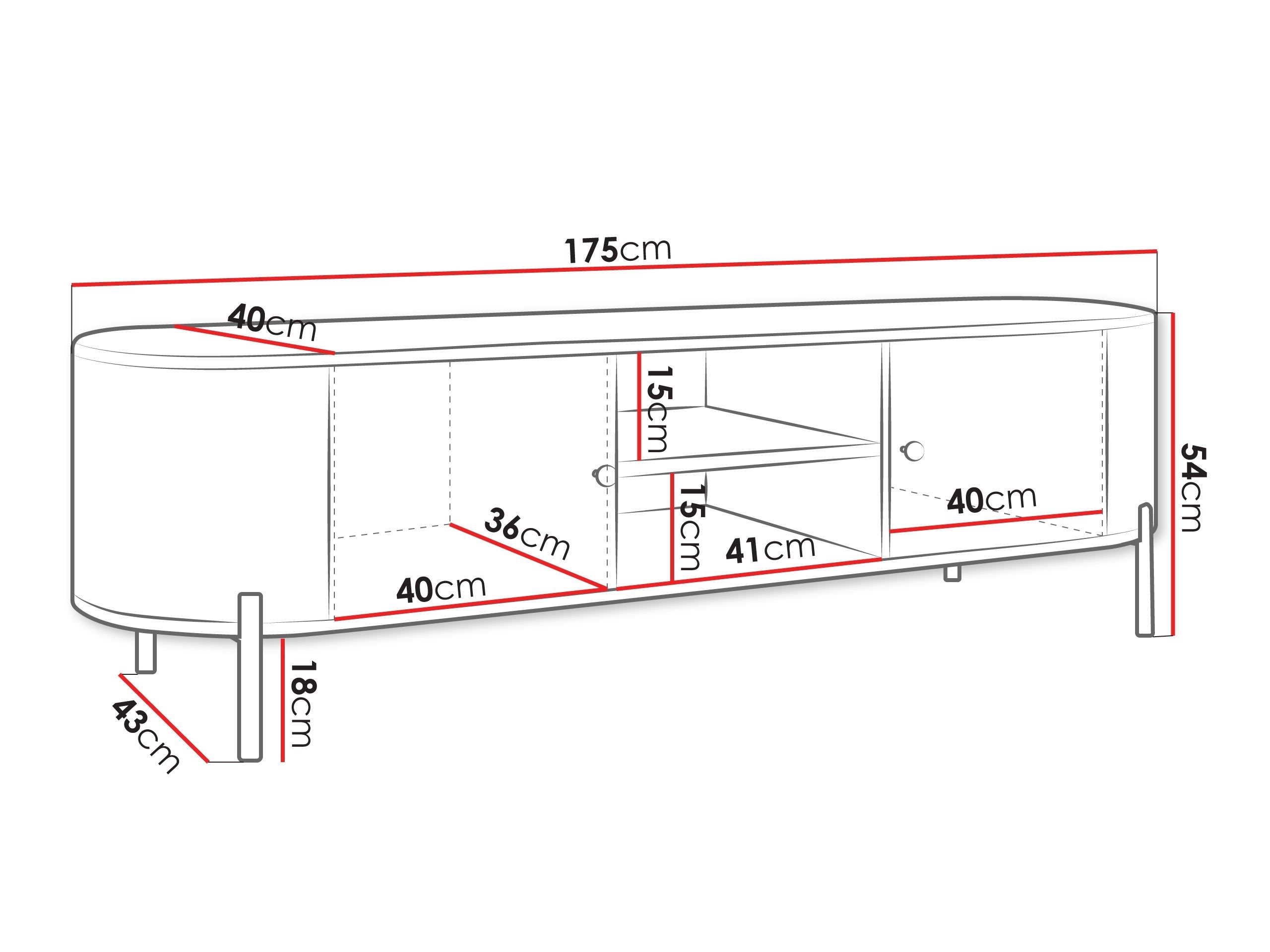TV staliukas Comfivo Mirsoni