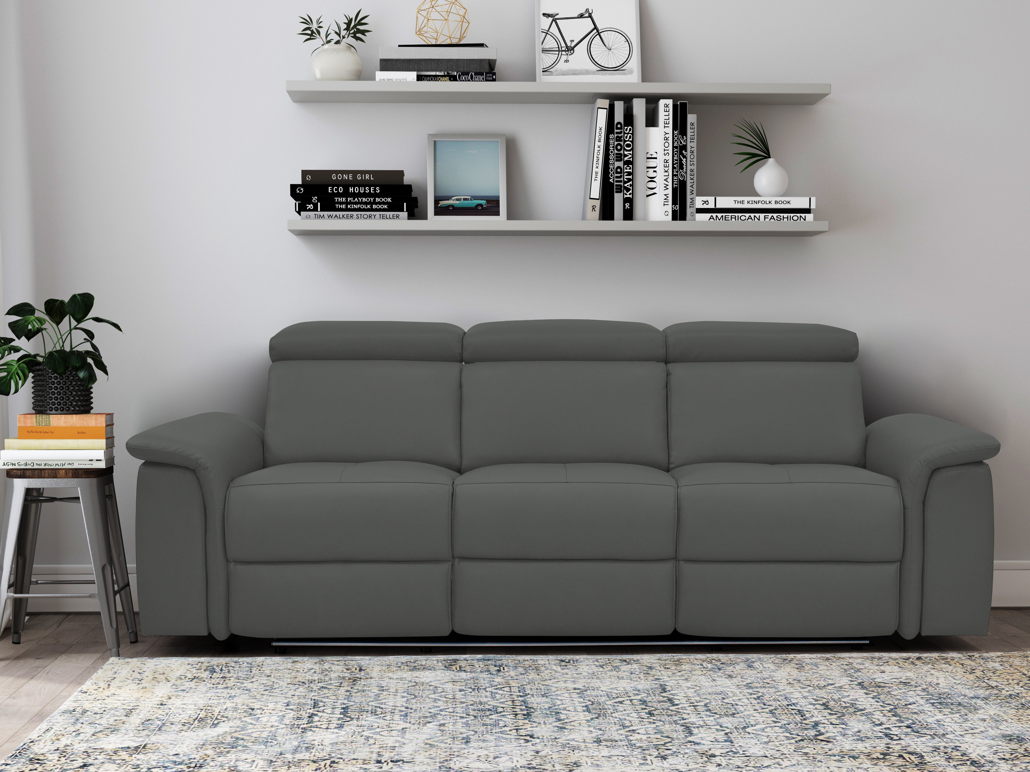 Sofa reglaineris Beldalo 103 (Pilka)