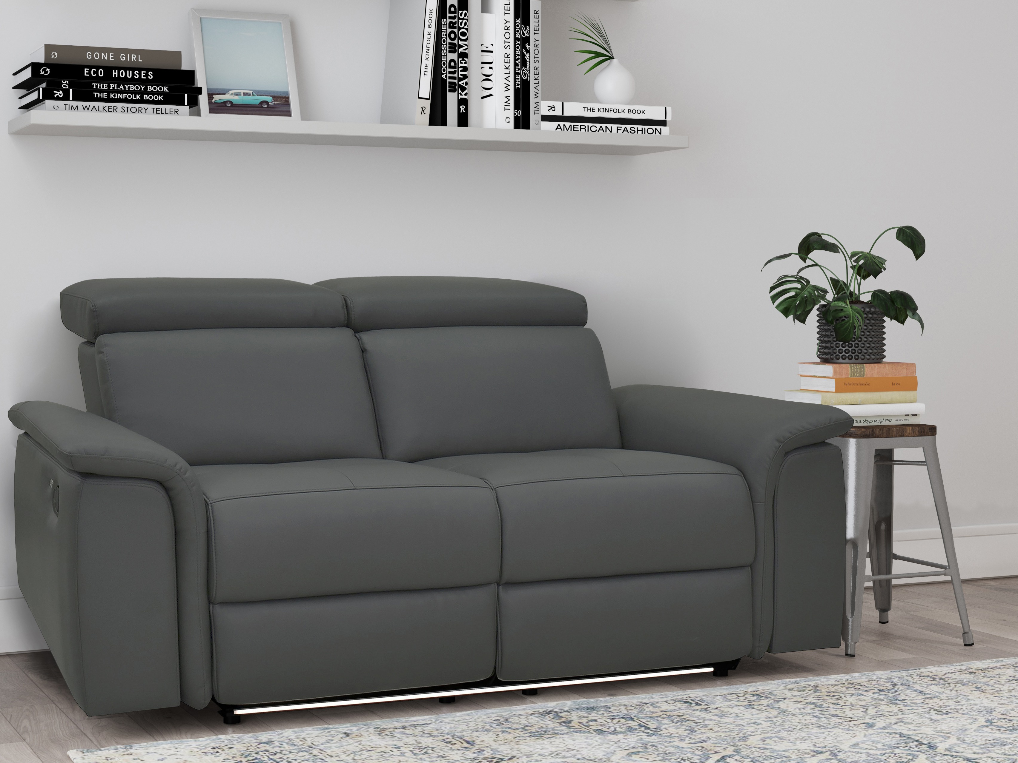 Sofa reglaineris Beldalo 104 (Pilka)
