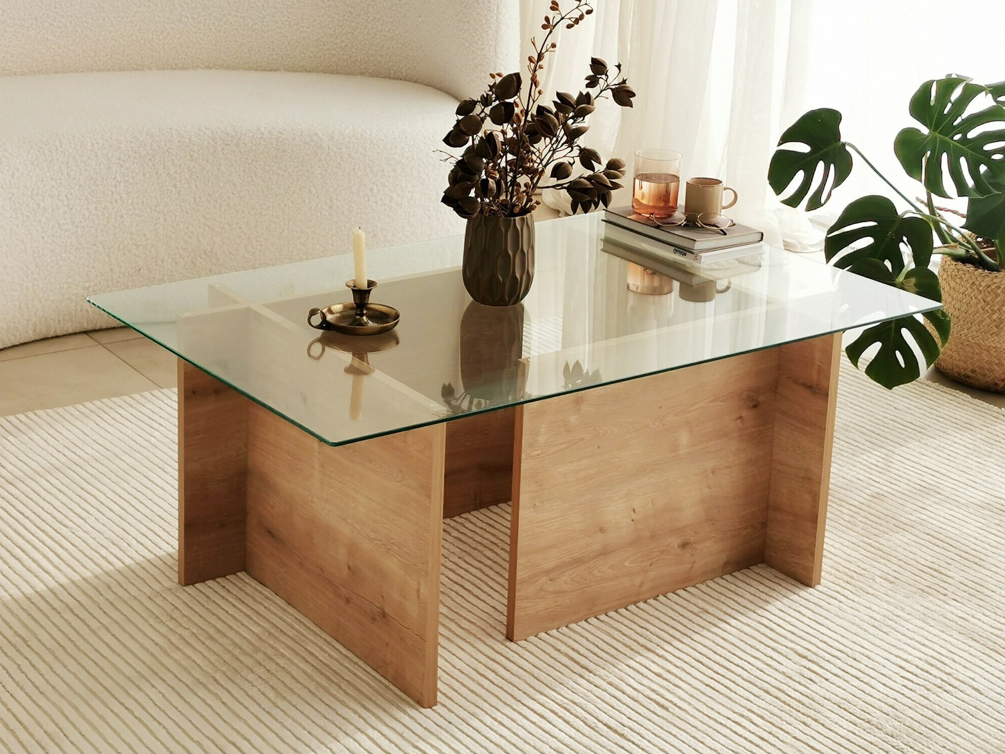 Žurnalinis staliukas Asheboro 176 (Ąžuolas)