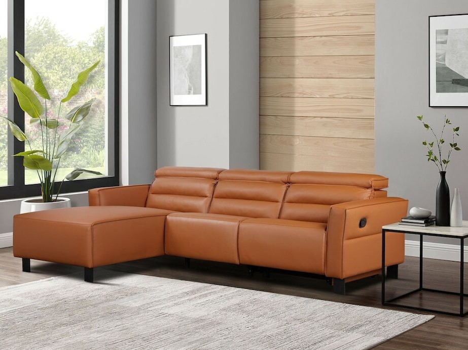 Minkštas kampas reglaineris Denton 1487 (Ruda)