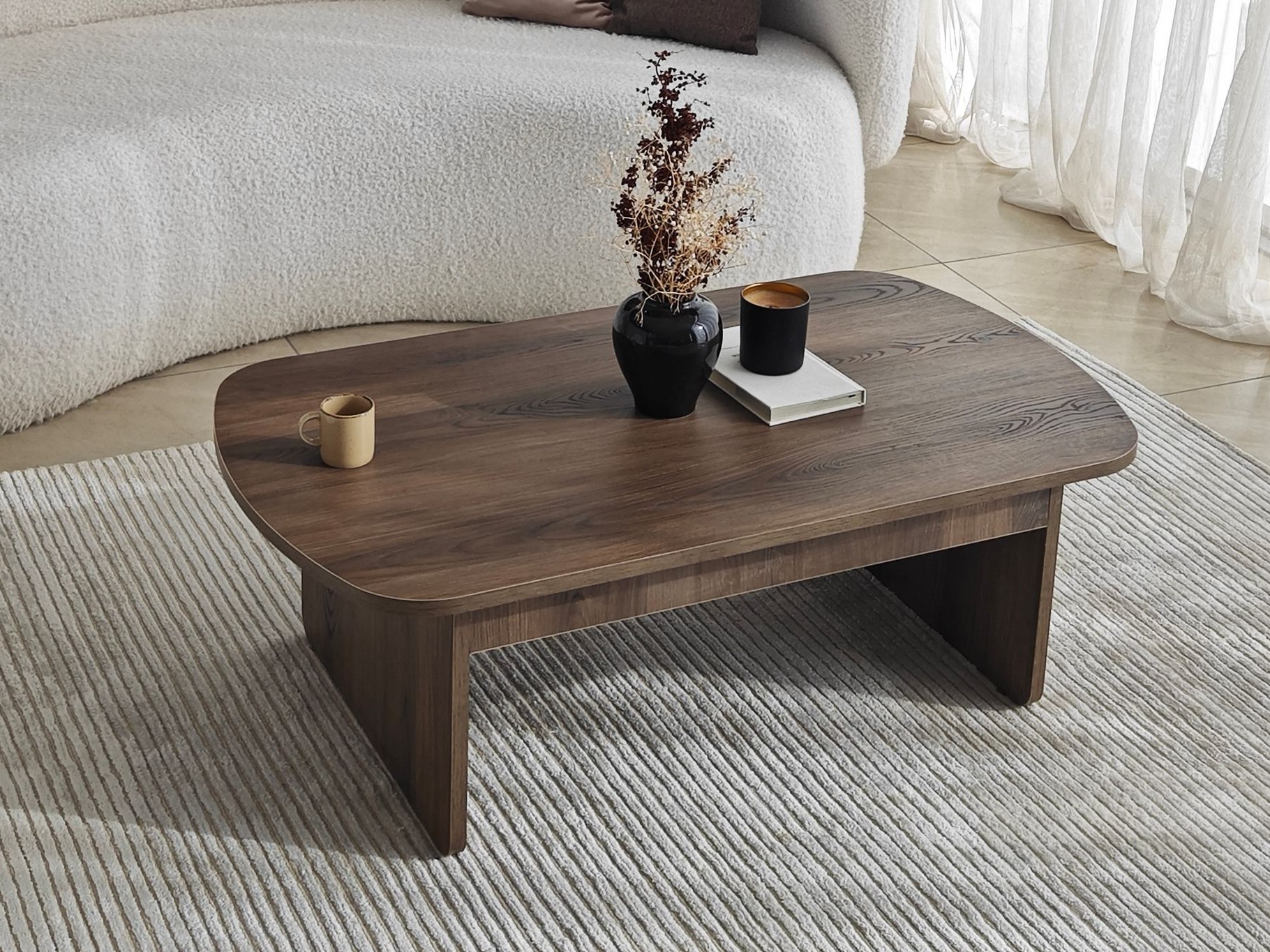 Žurnalinis staliukas Kailua 2631 (Graikinis riešutas)