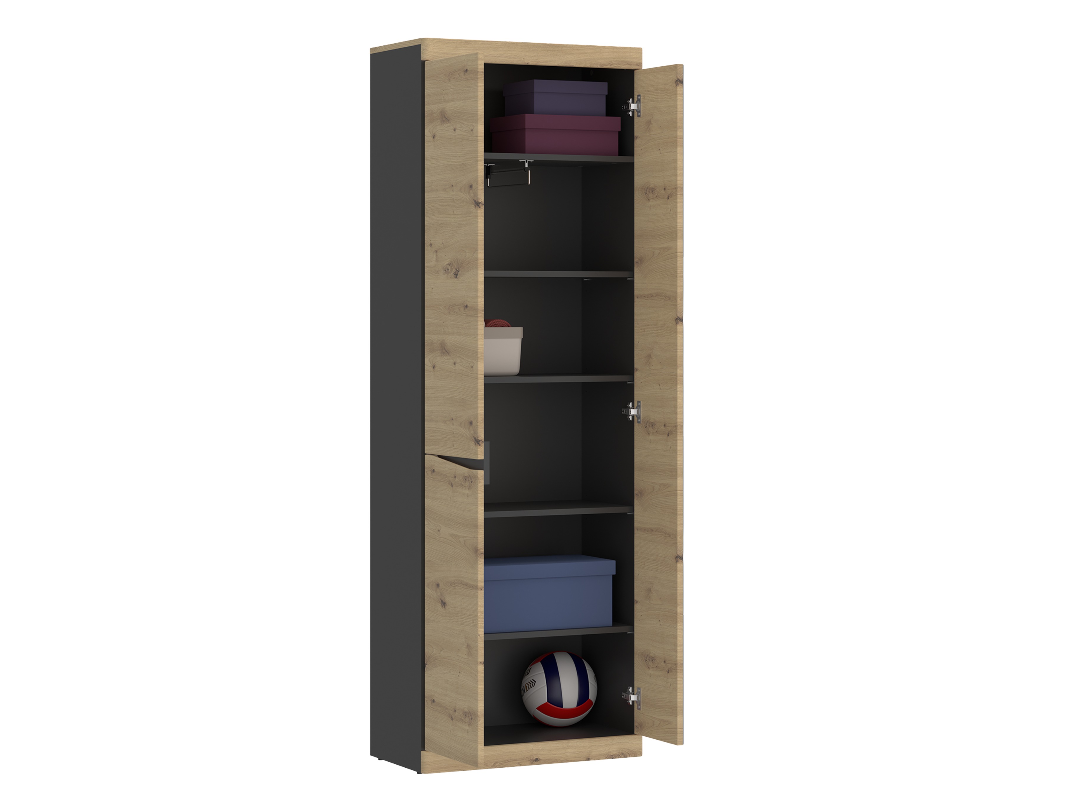 Spinta Venlori 118 (Artisan ąžuolas + Antracitas)