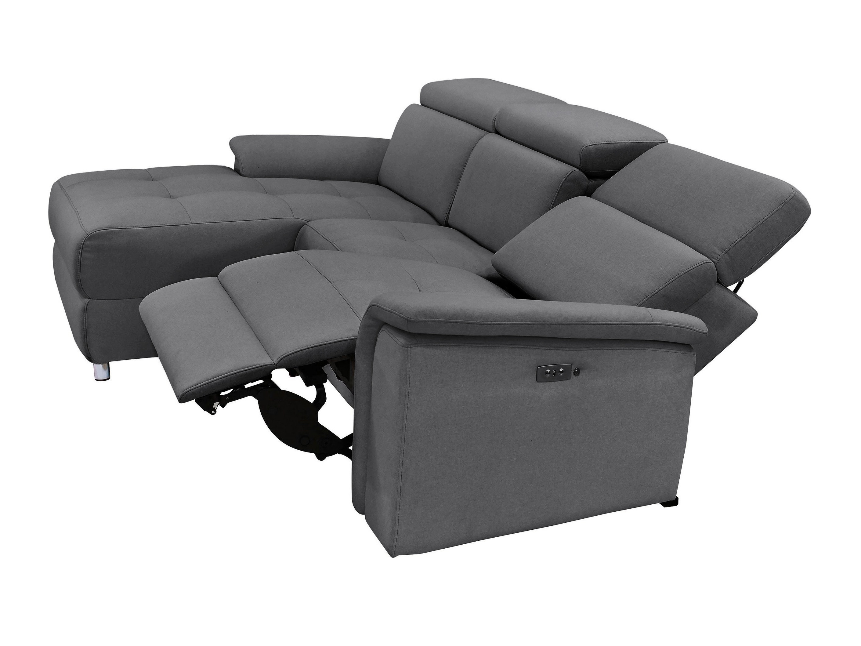 Minkštas kampas reglaineris Denton 1489 (Antracitas)