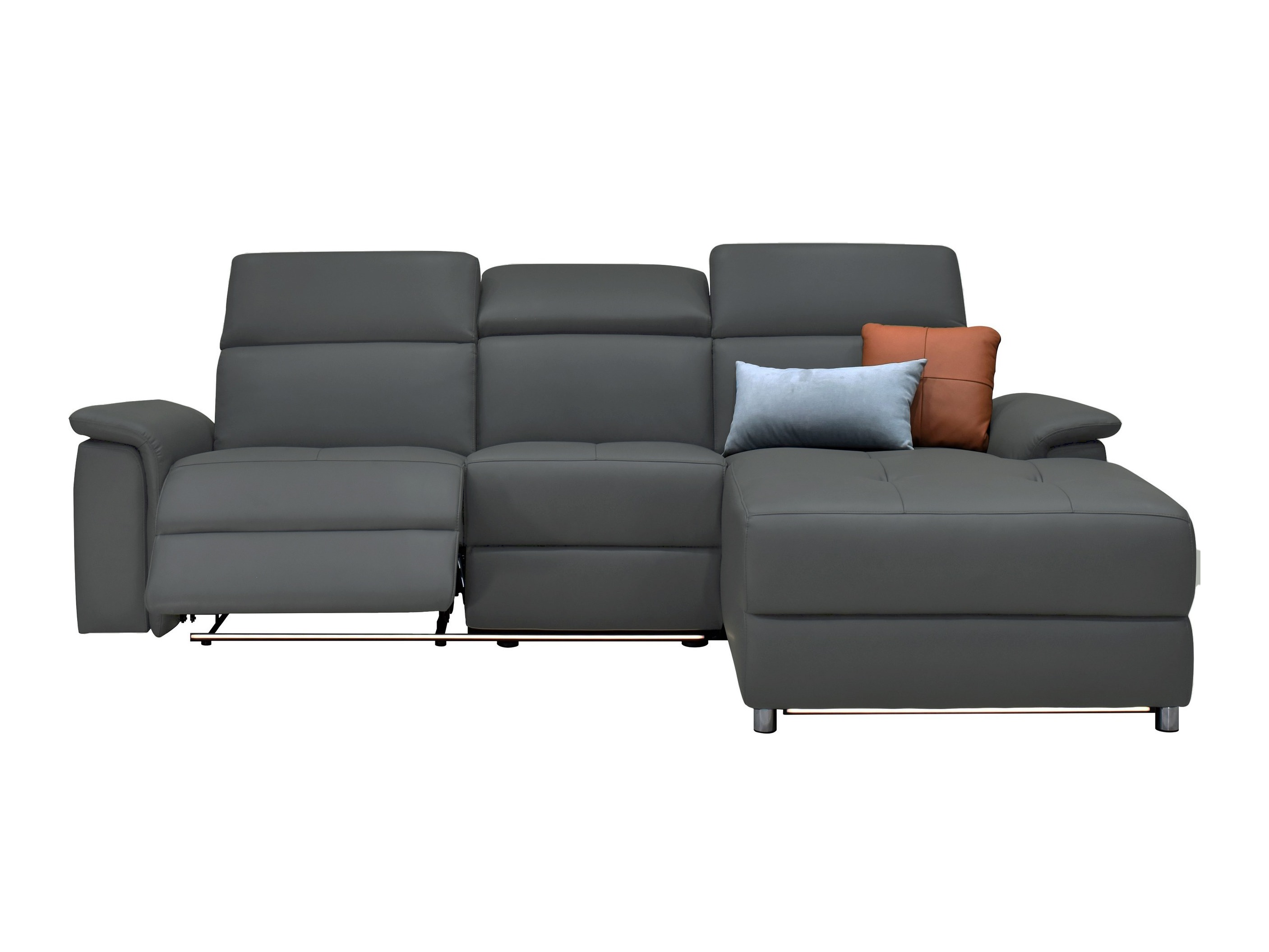 Minkštas kampas reglaineris Denton 1489 (Pilka)