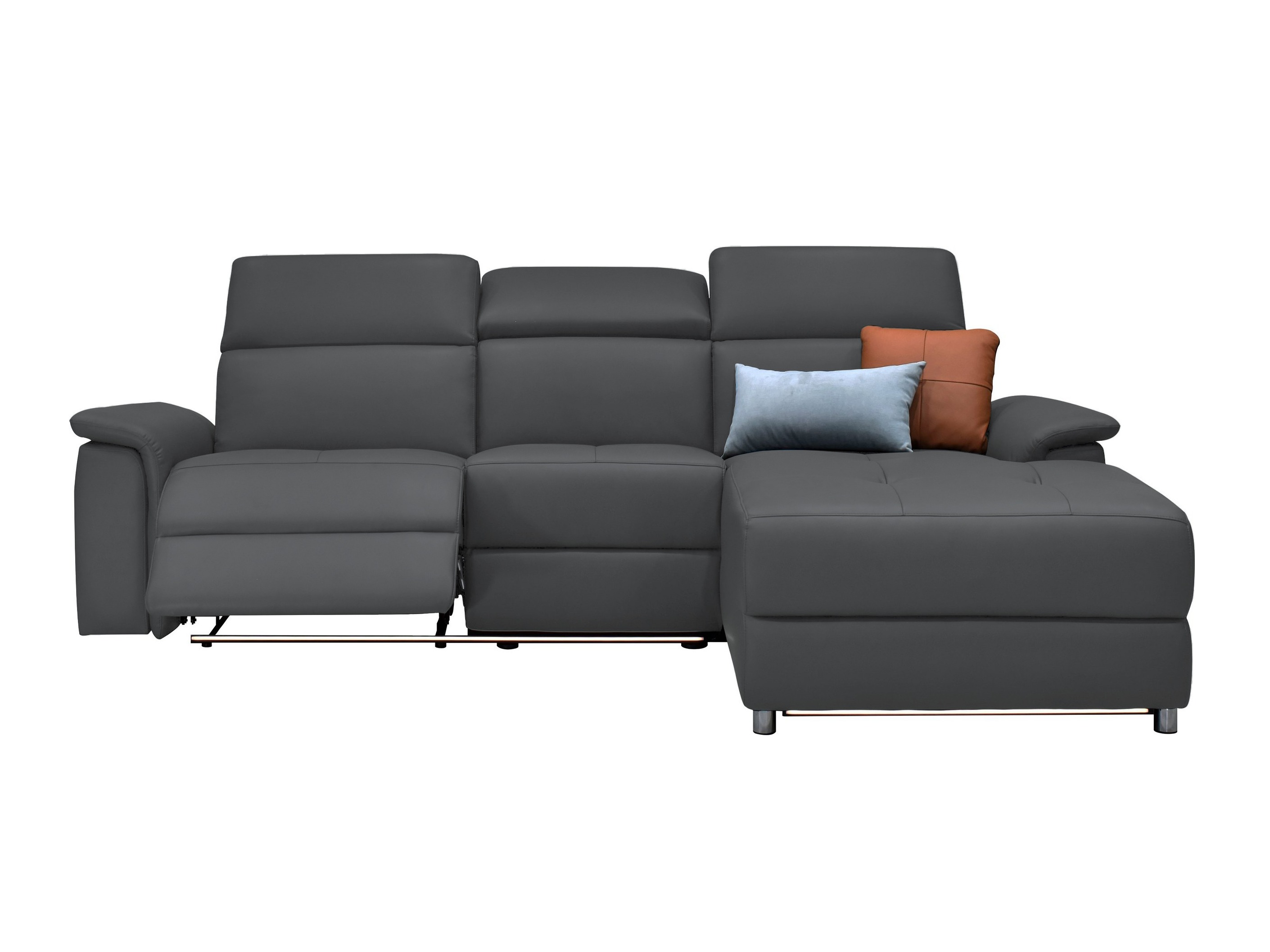 Minkštas kampas reglaineris Denton 1489 (Pilka)