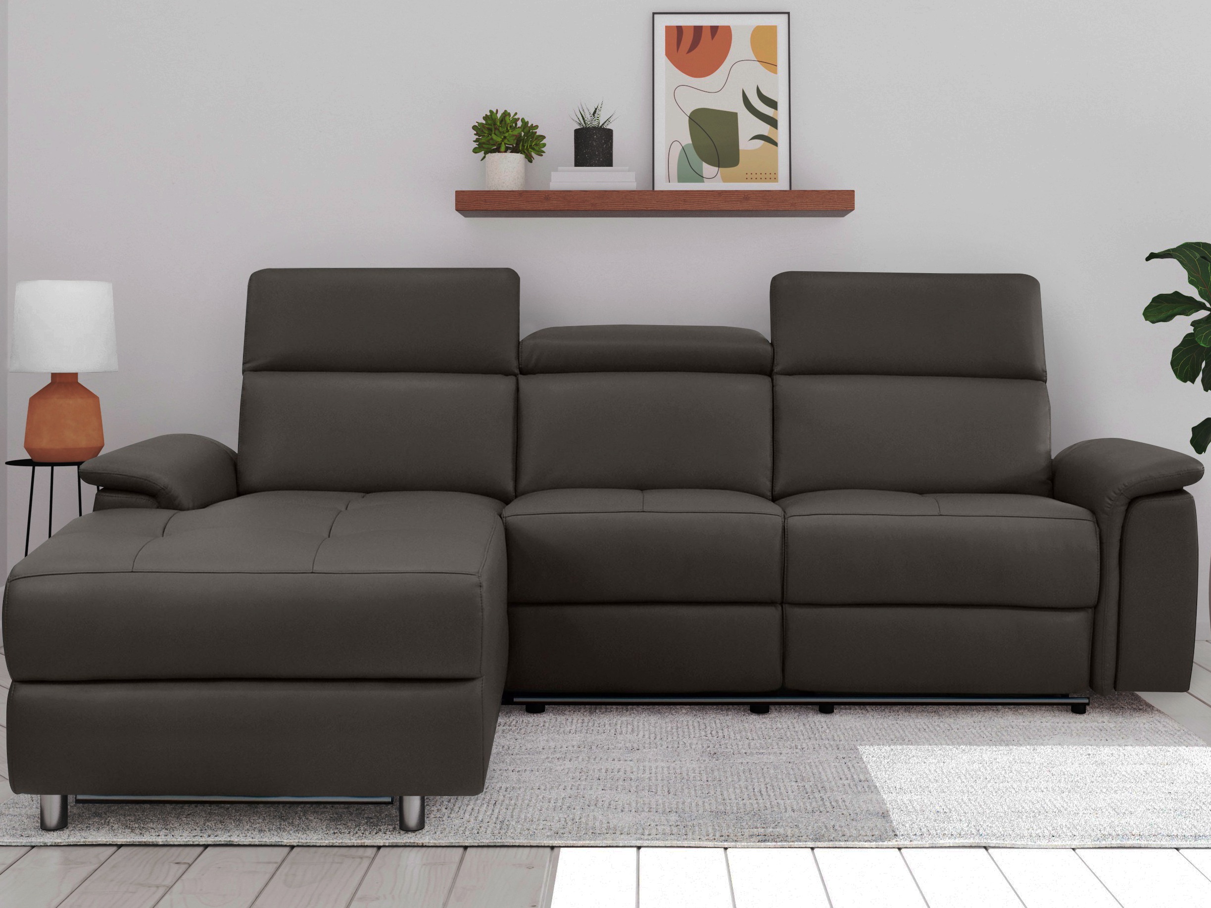 Minkštas kampas reglaineris Denton 1489 (Ruda)