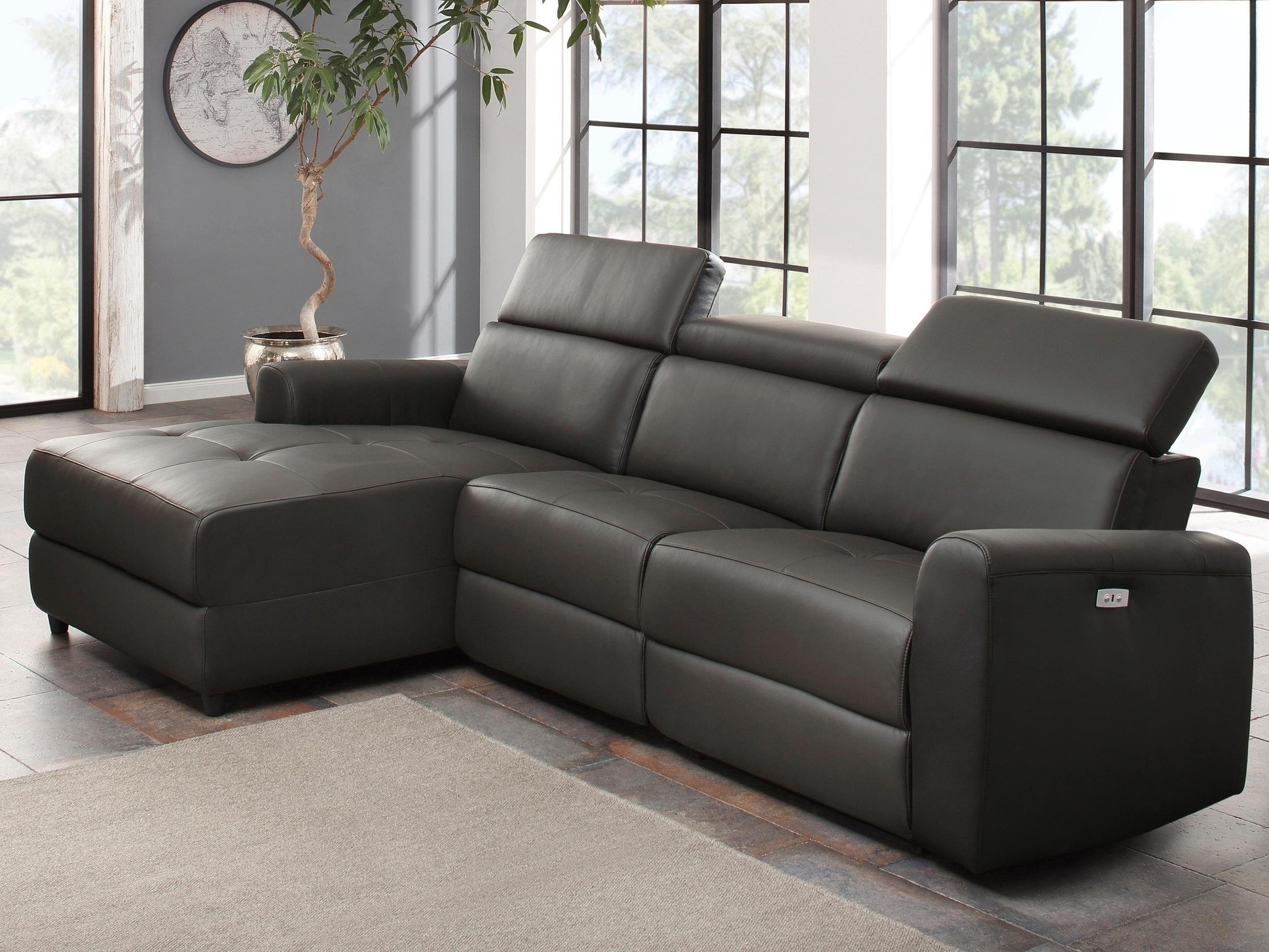 Minkštas kampas reglaineris Denton 1490 (Ruda)