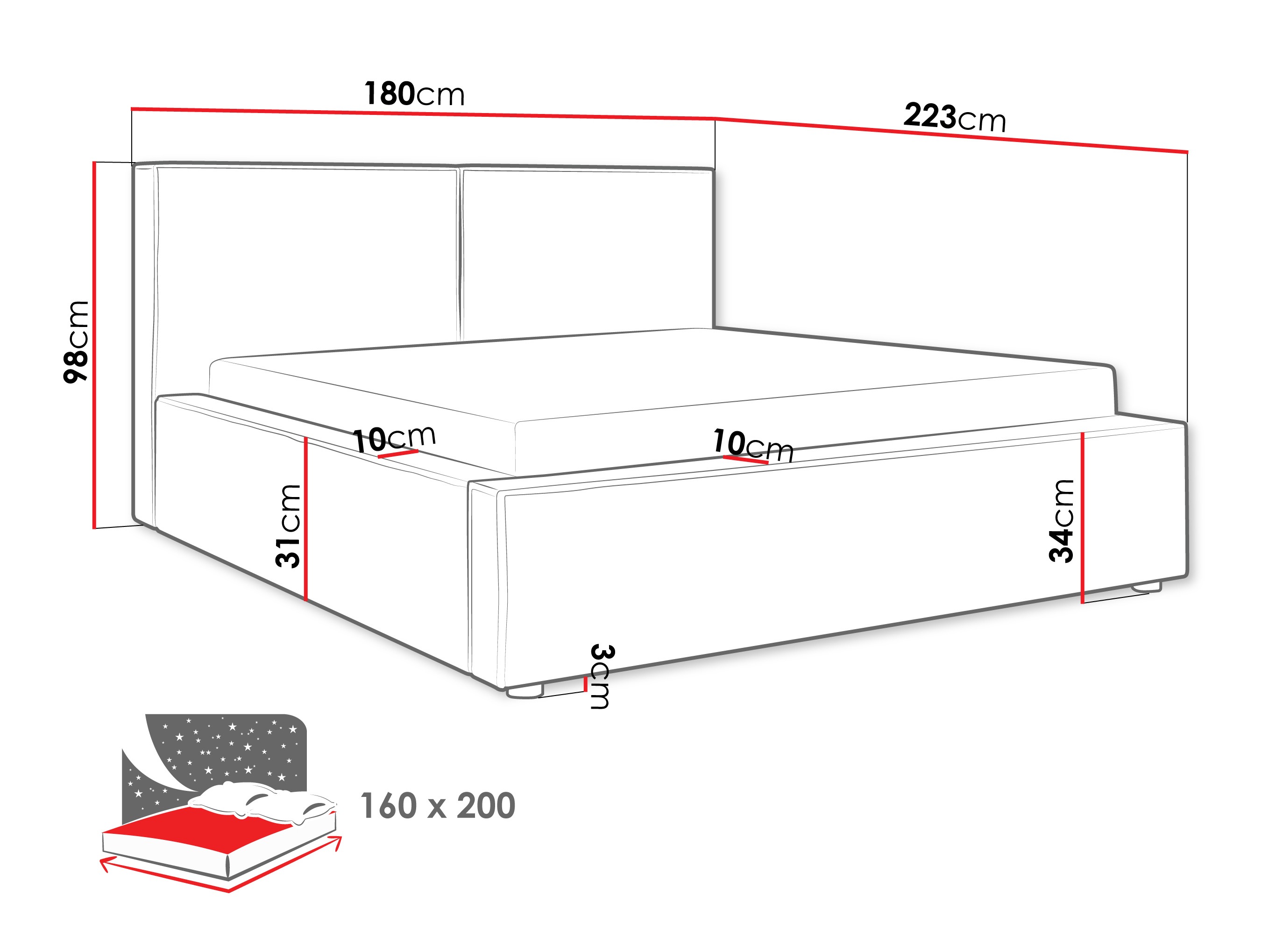 Lova TrendyNest Pelagia (Coral 50)
