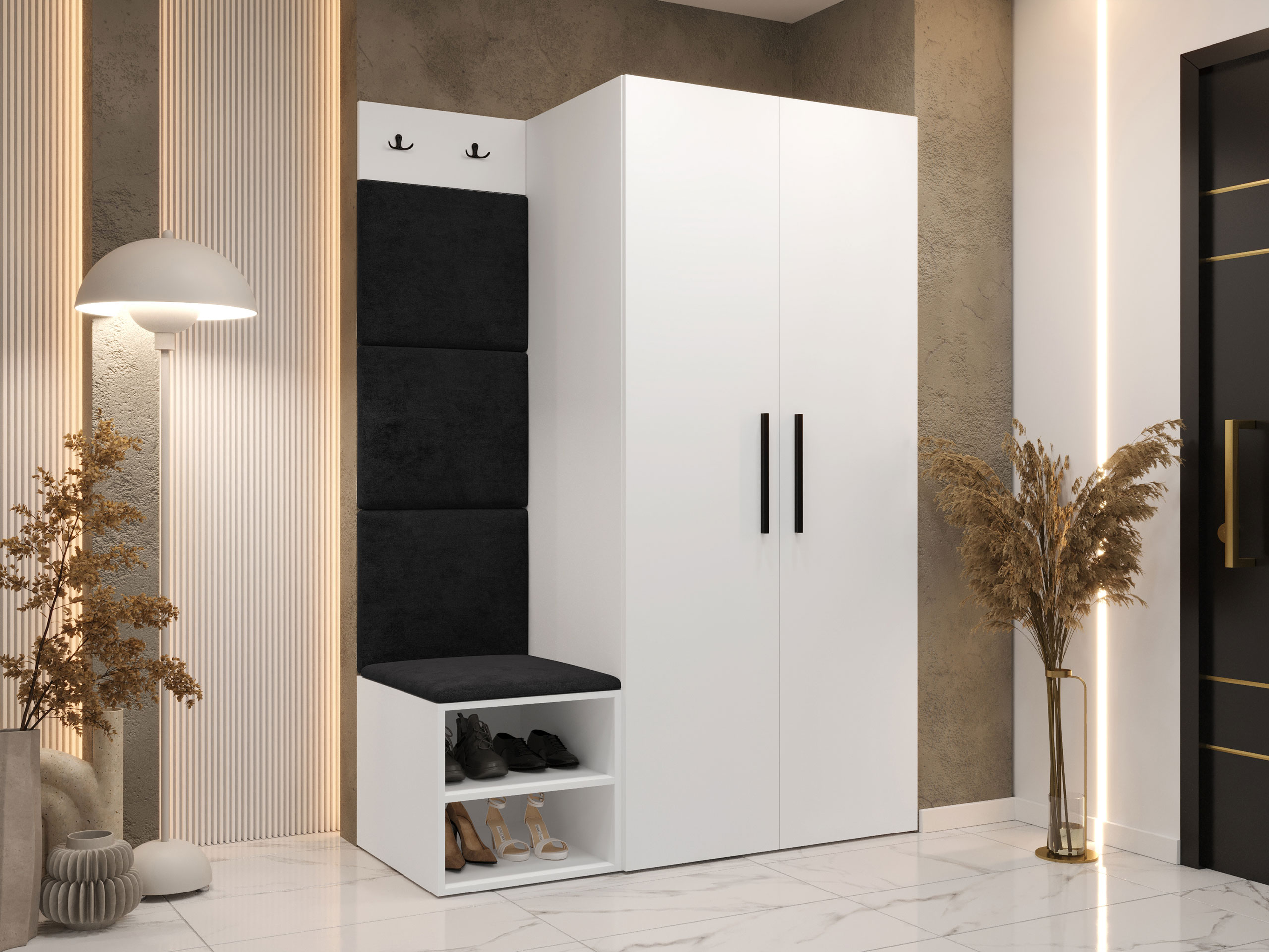 Prieškambario komplektas Hartford 523 (Balta)