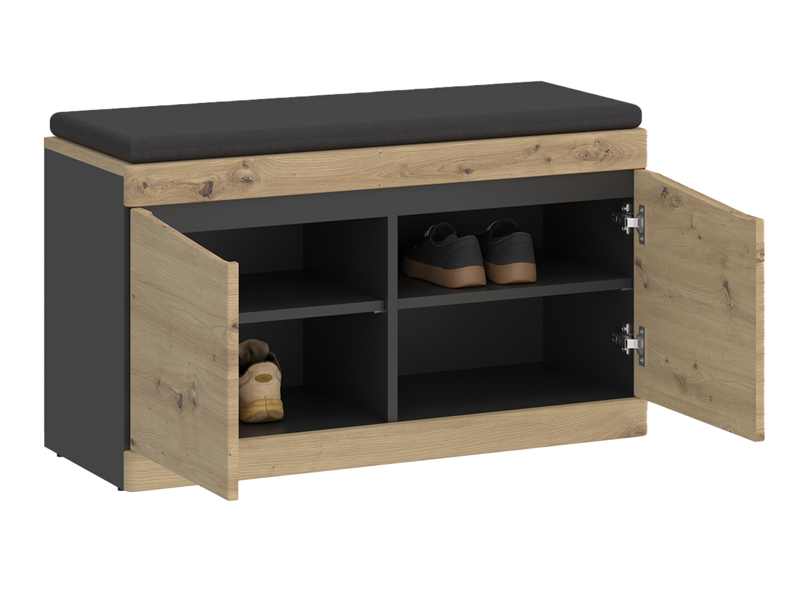 Prieškambario komplektas Venlori 119 (Artisan ąžuolas + Antracitas)