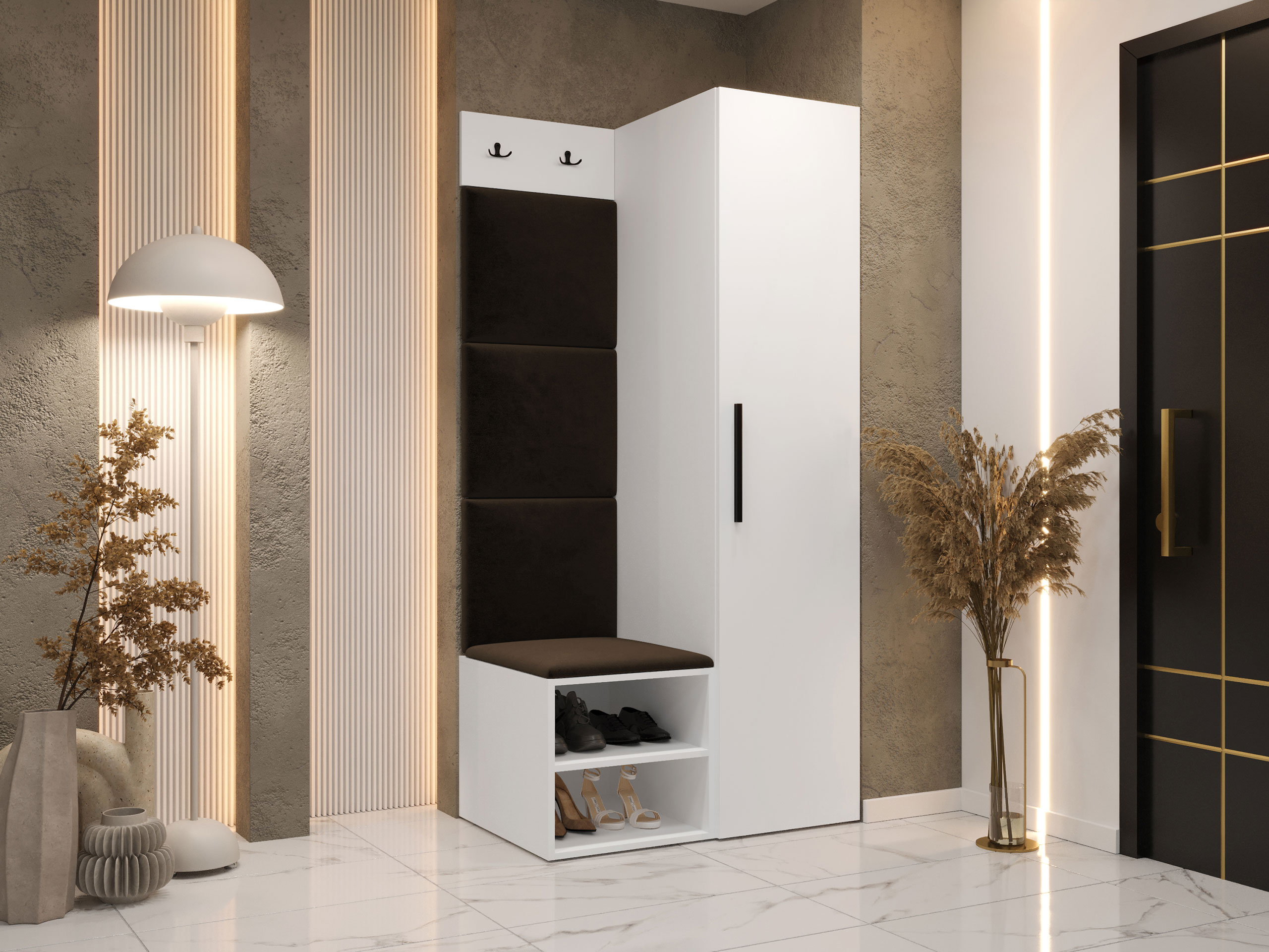 Prieškambario komplektas Hartford 524 (Balta)