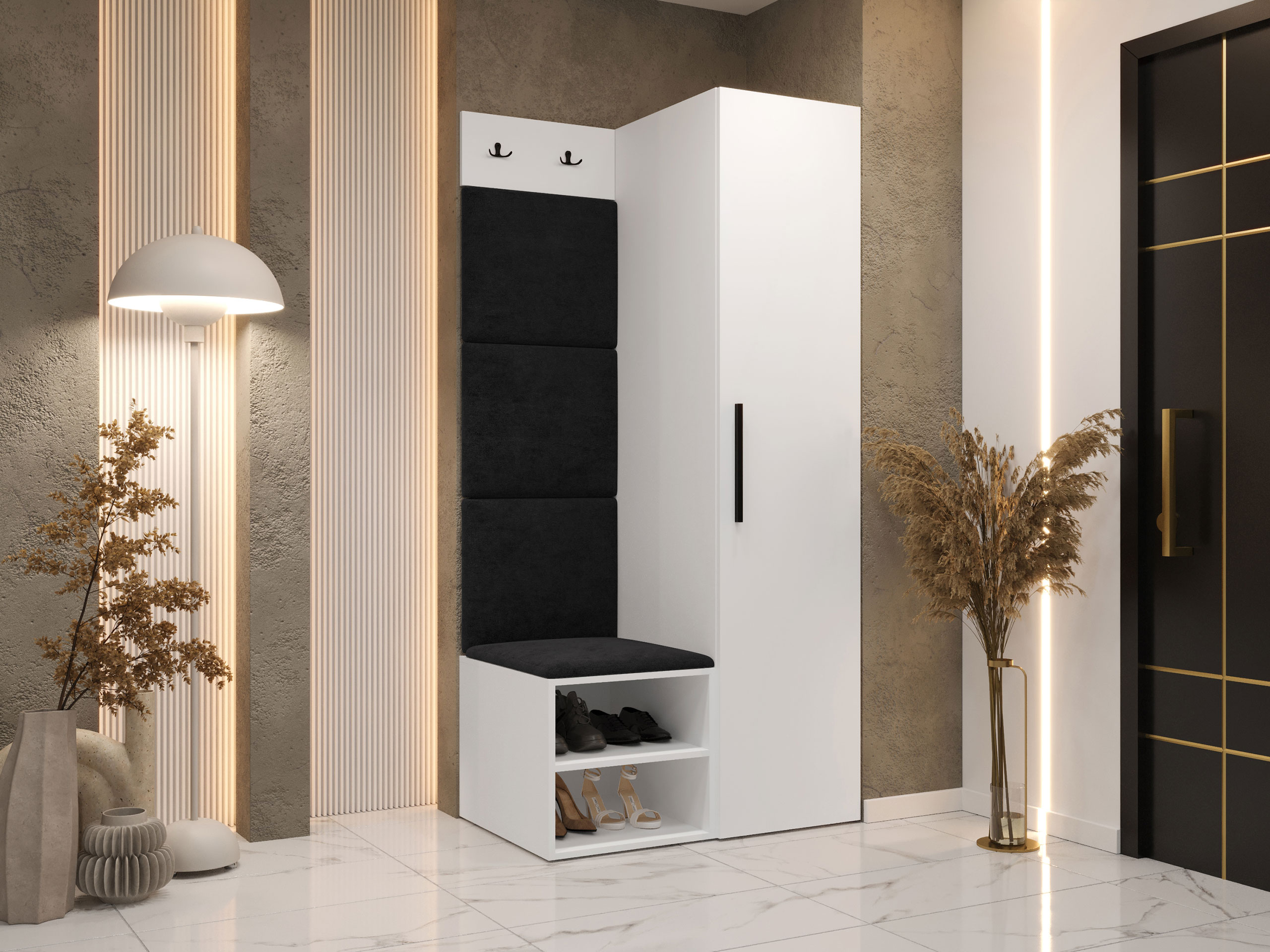 Prieškambario komplektas Hartford 524 (Balta)