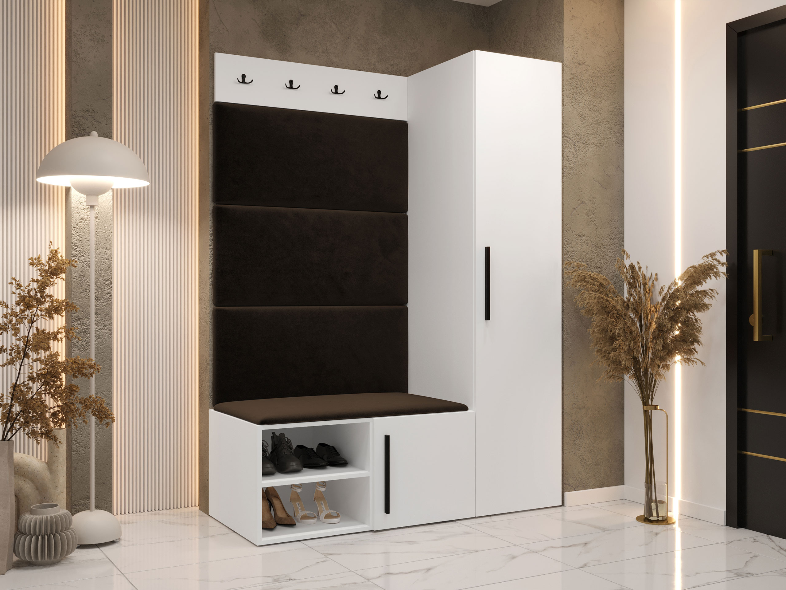 Rudi prieškambario komplektai