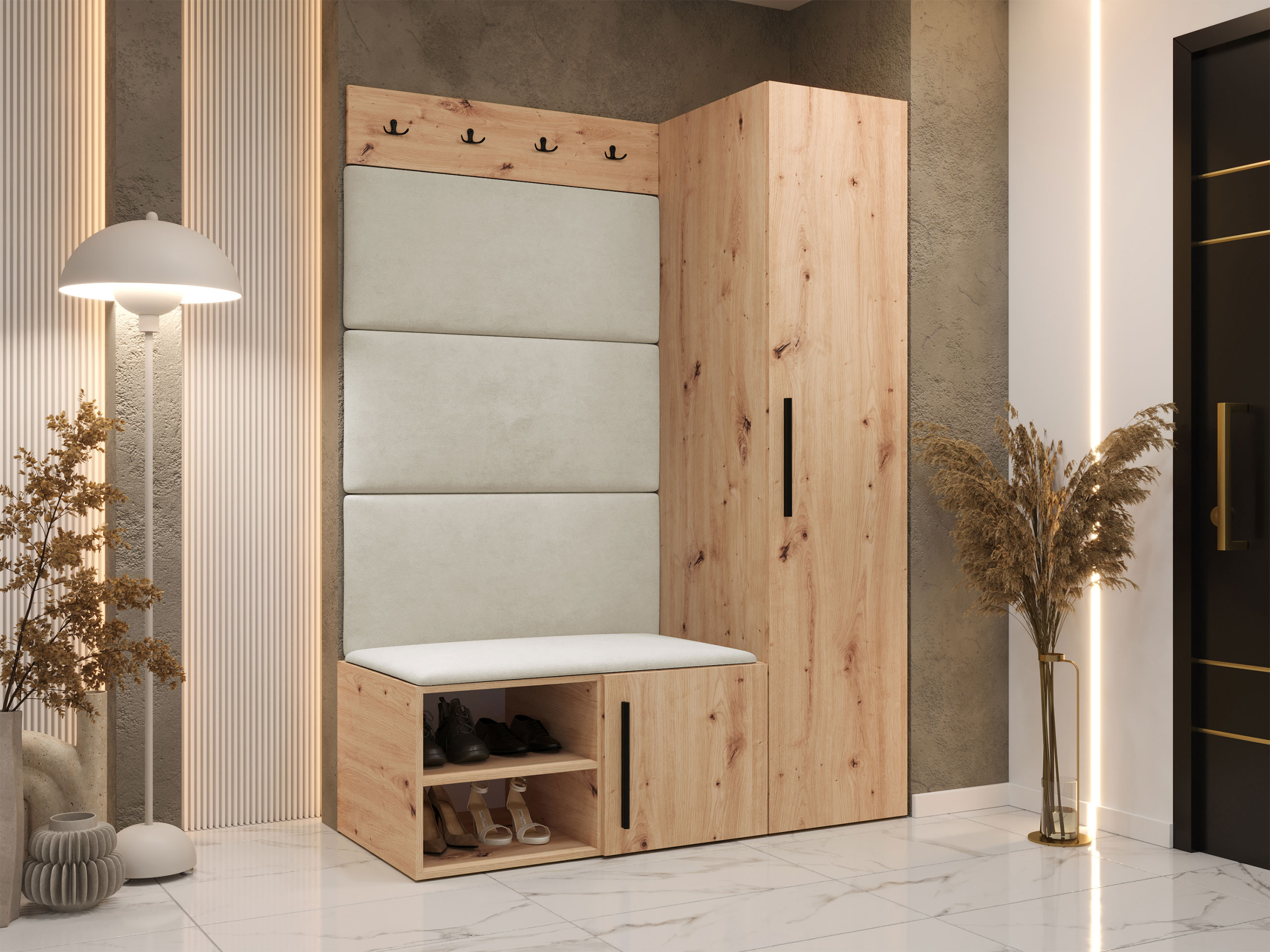 Prieškambario komplektas Hartford 525 (Artisan ąžuolas)