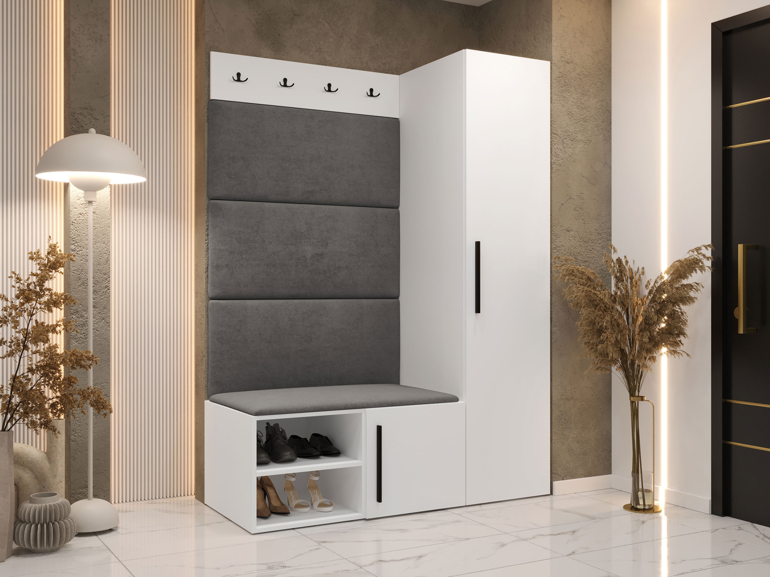 Prieškambario komplektas Hartford 525 (Balta)