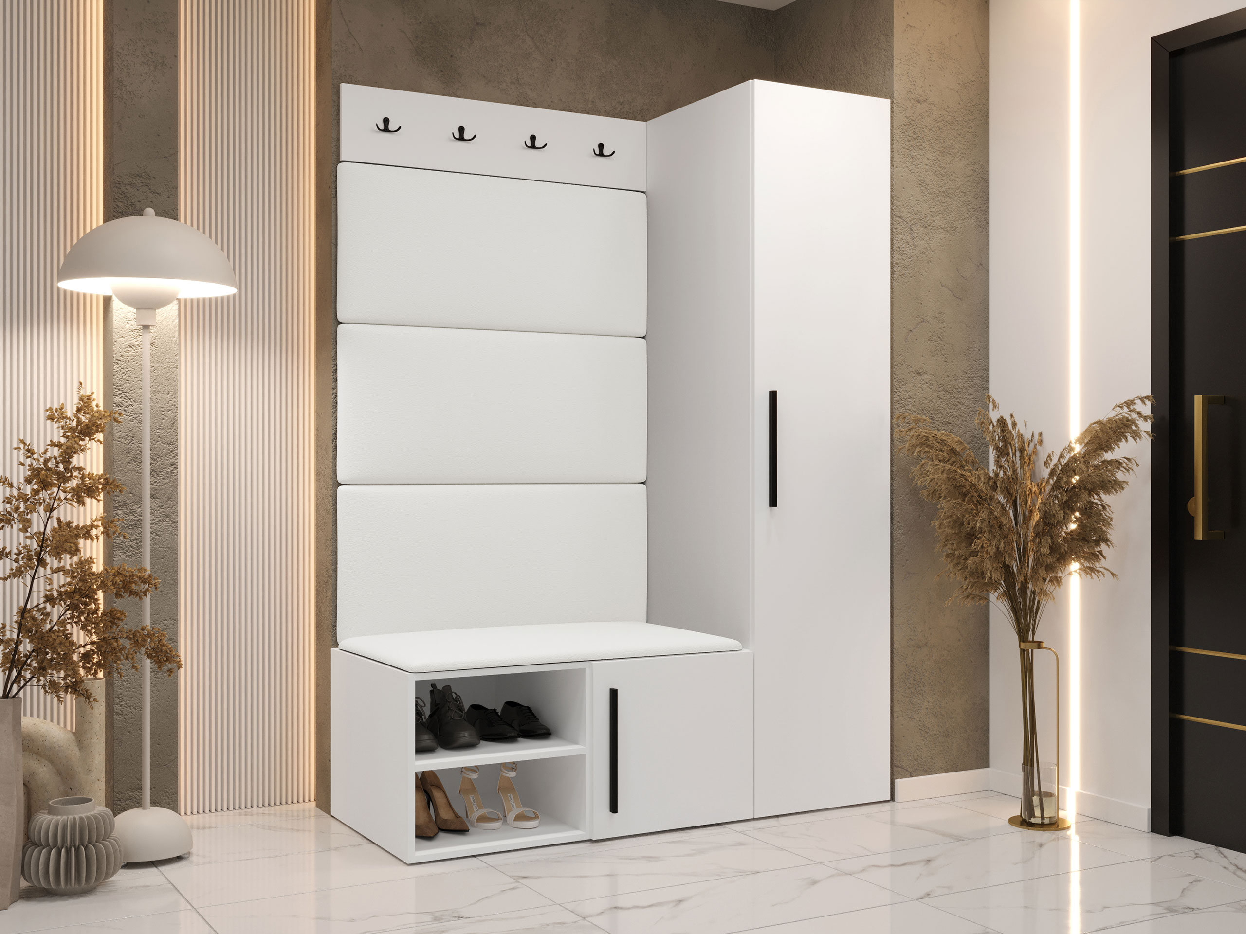 Prieškambario komplektas Hartford 525 (Balta)