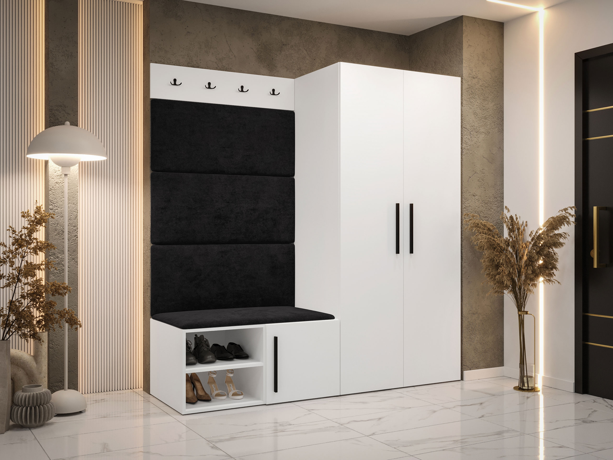 Prieškambario komplektas Hartford 526 (Balta)