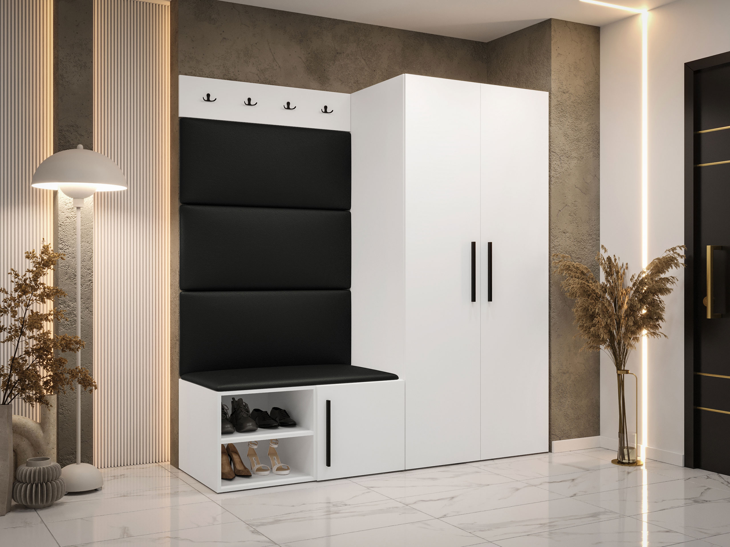 Prieškambario komplektas Hartford 526 (Balta)