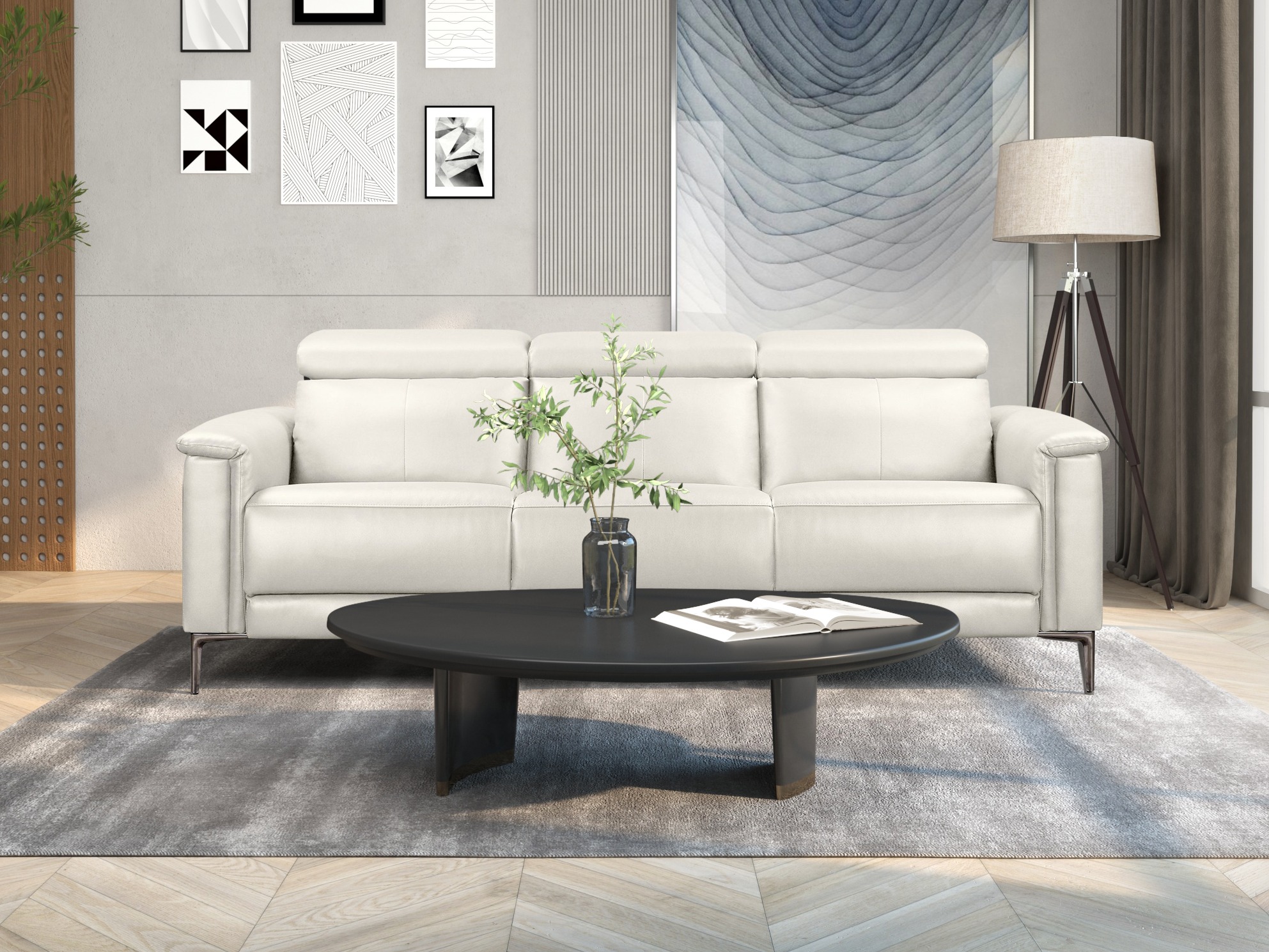Sofa reglaineris Denton 1498 (Kreminė)