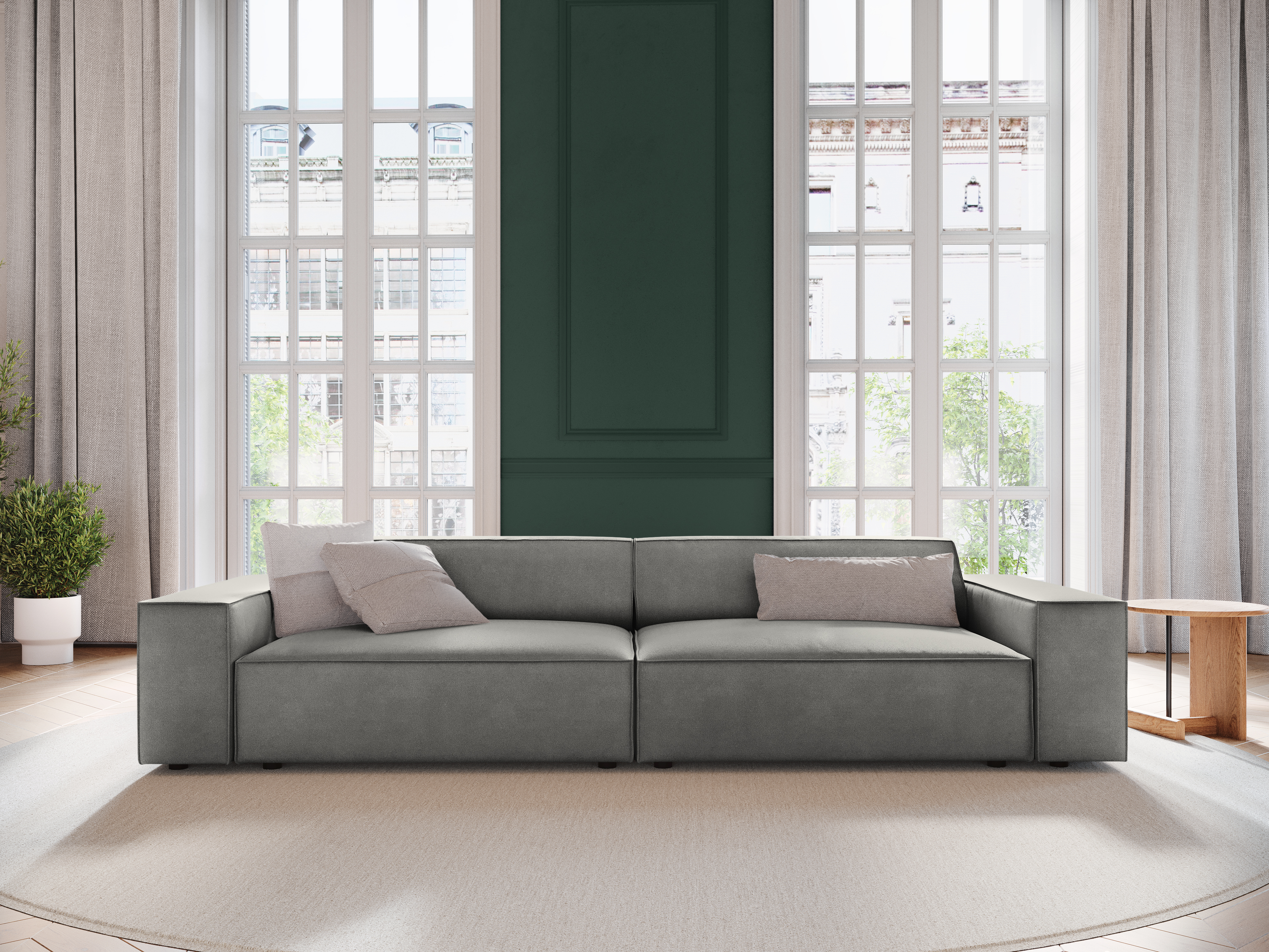 Modulinė sofa Lomcalu 107 (Bluvel 13)