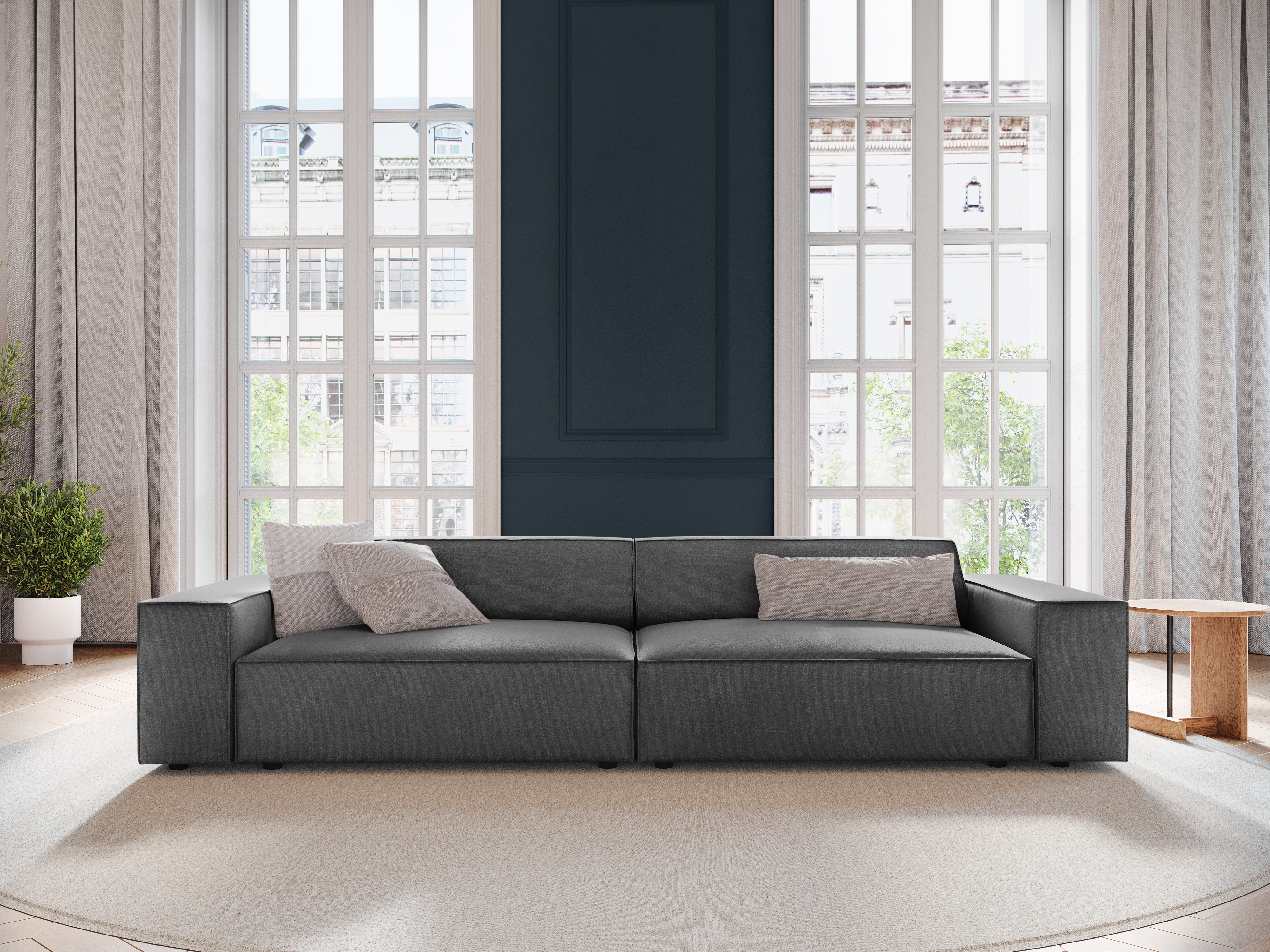 Modulinė sofa Lomcalu 107 (Bluvel 14)