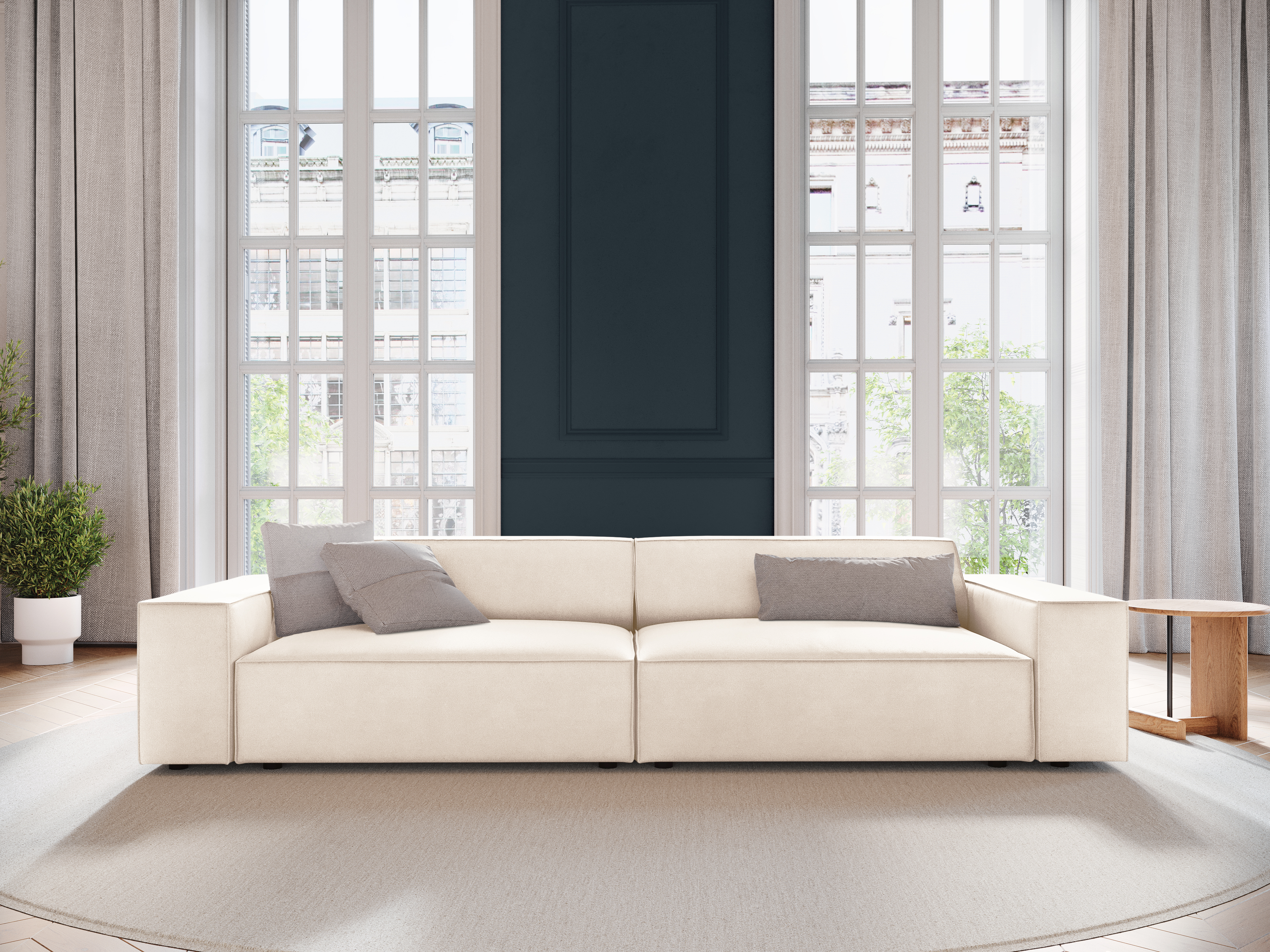 Modulinė sofa Lomcalu 107 (Bluvel 22)