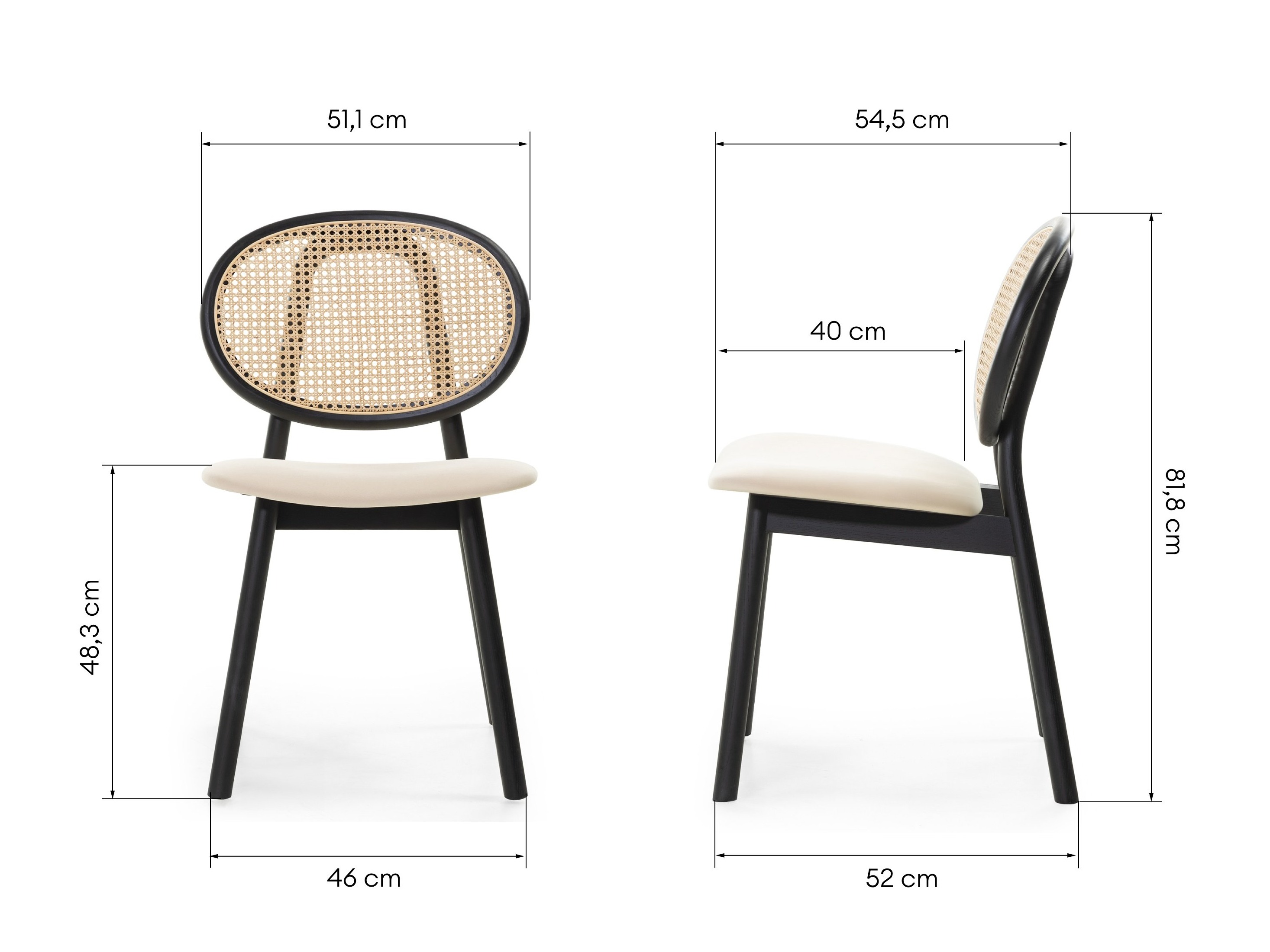 Kėdė Burleson 347 (Juoda + Smėlinė)